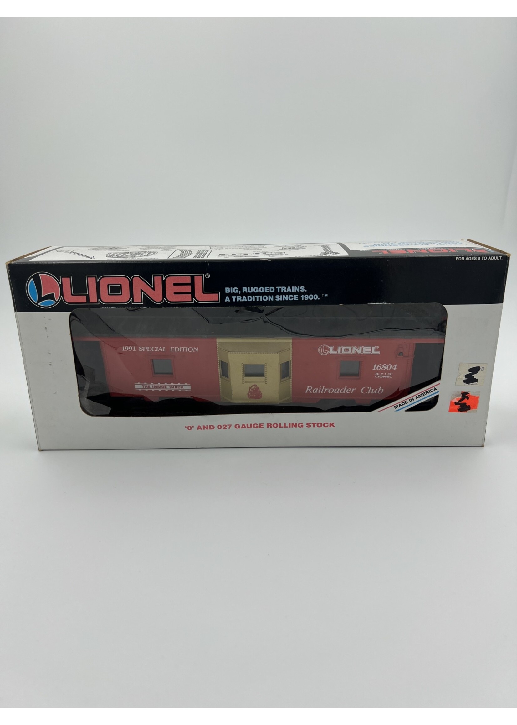 Other Things Lionel 0 And 027 Gauge 1991 Railroad Club Caboose