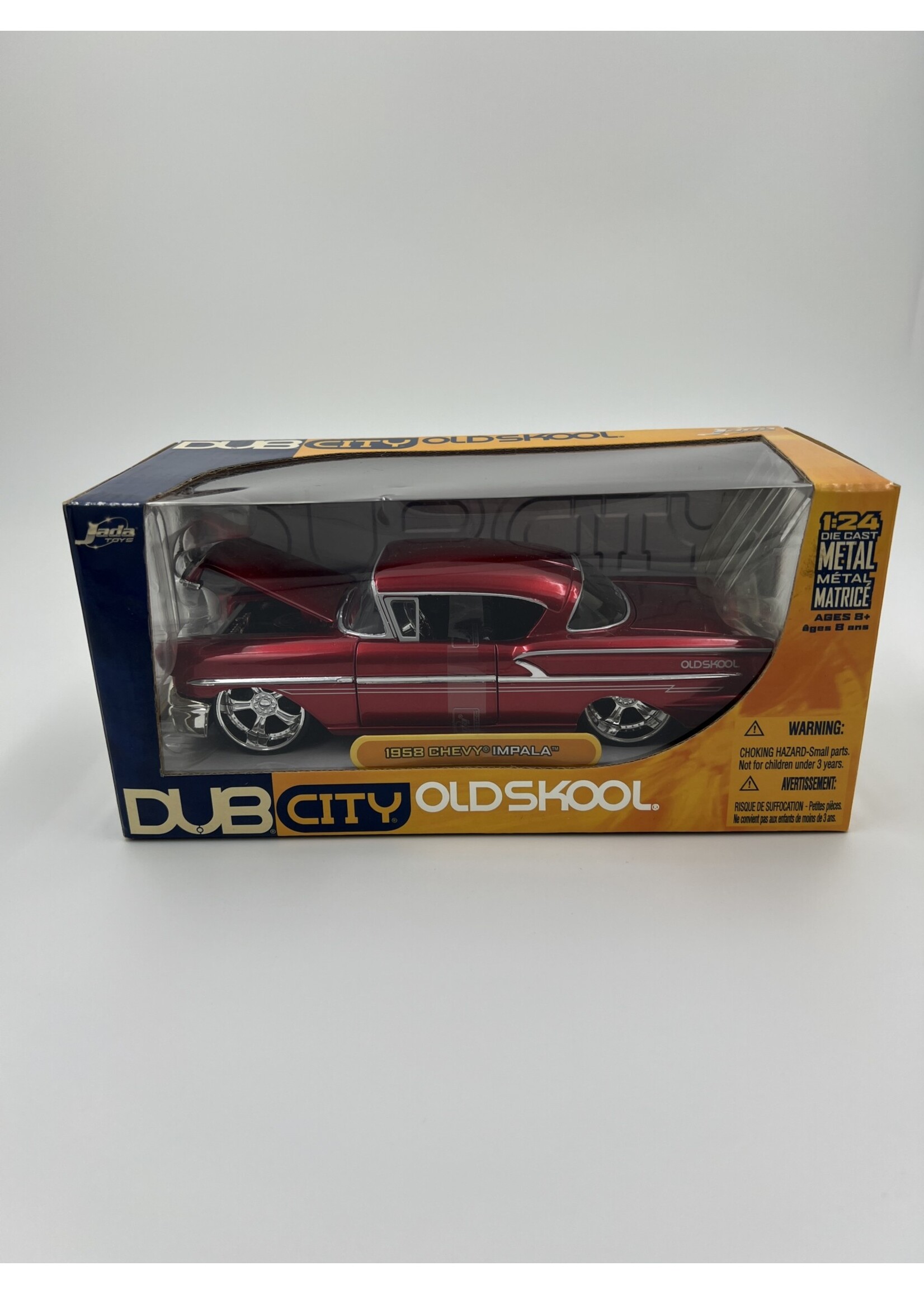 Die Cast 1958 Chevy Impala Dub City Old Skool 1/24 Die Cast