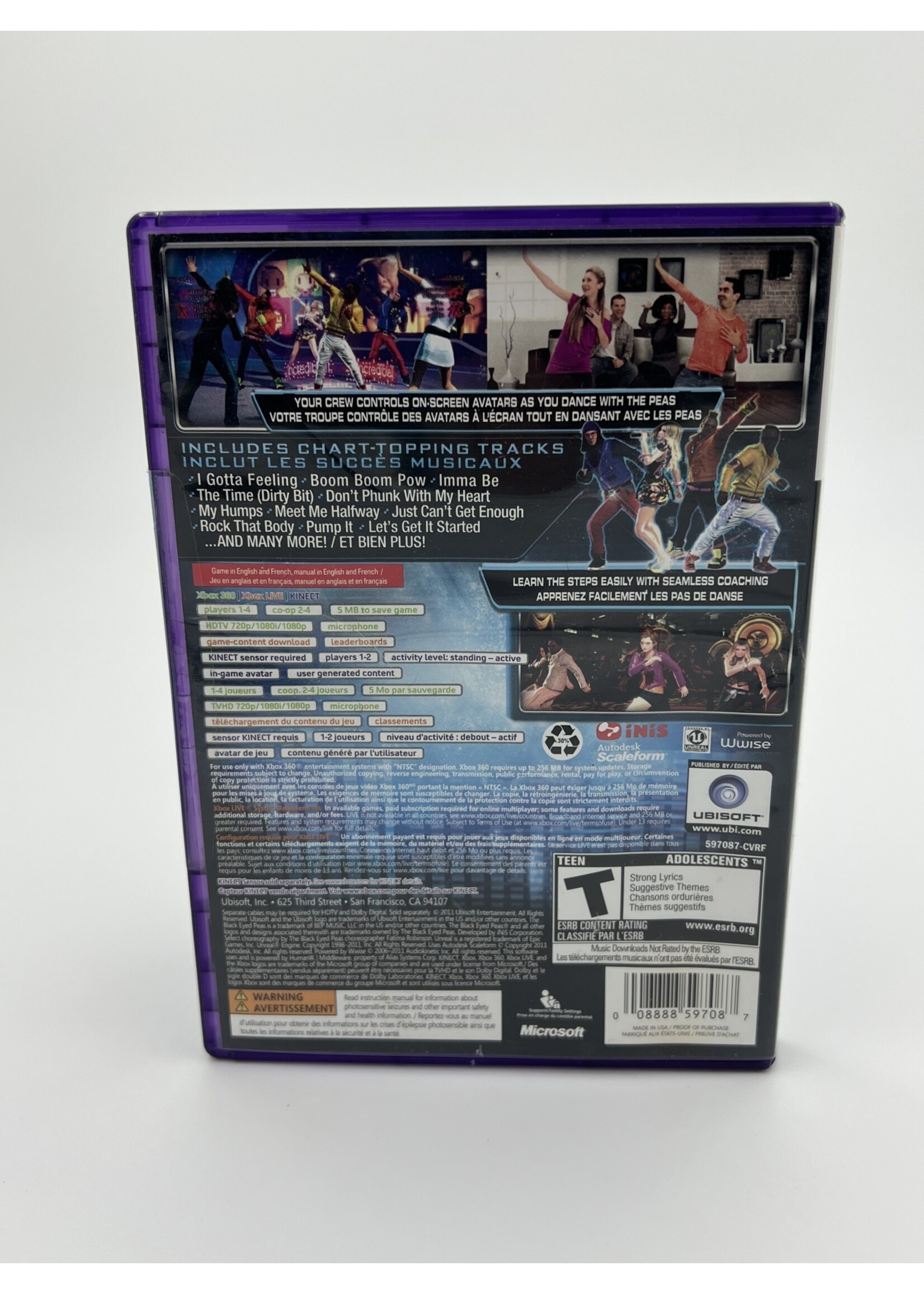Xbox The Black Eyed Peas Experience Xbox 360