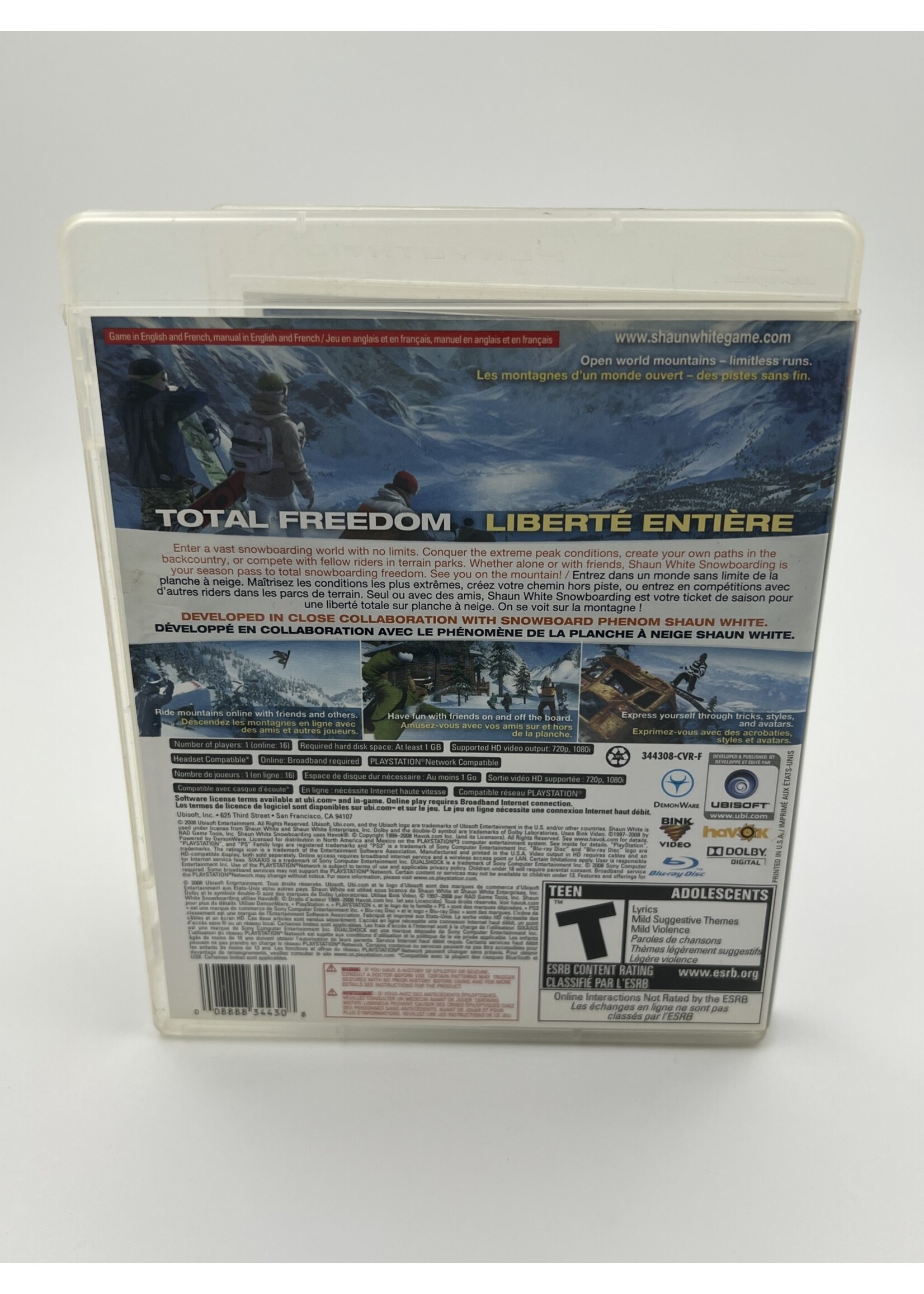 Sony Shaun White Snowboarding PS3