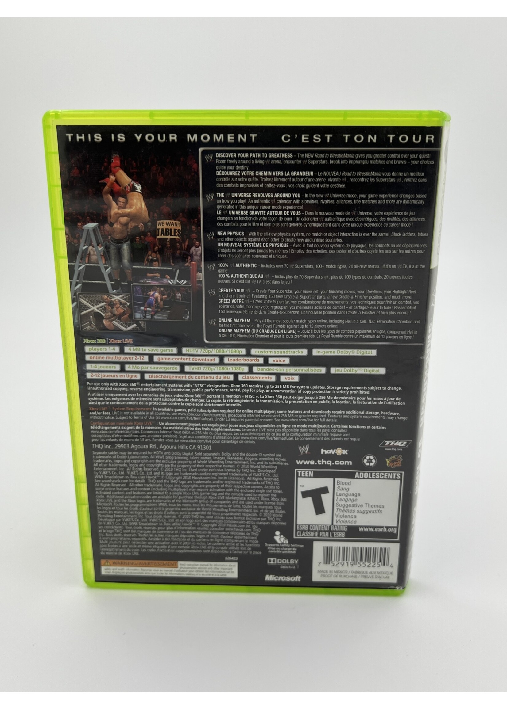 Xbox WWE Smack Down VS RAW 2001 Limited Edition Xbox 360