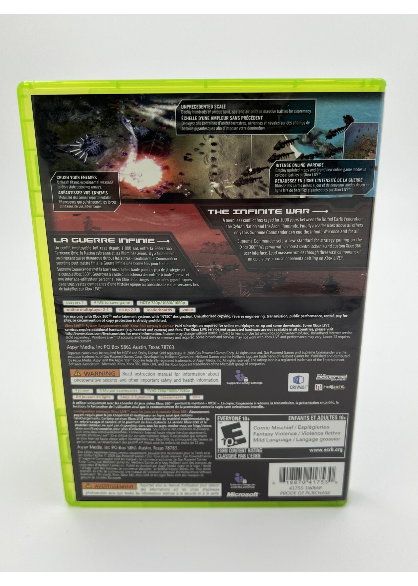 Xbox Supreme Commander Xbox 360