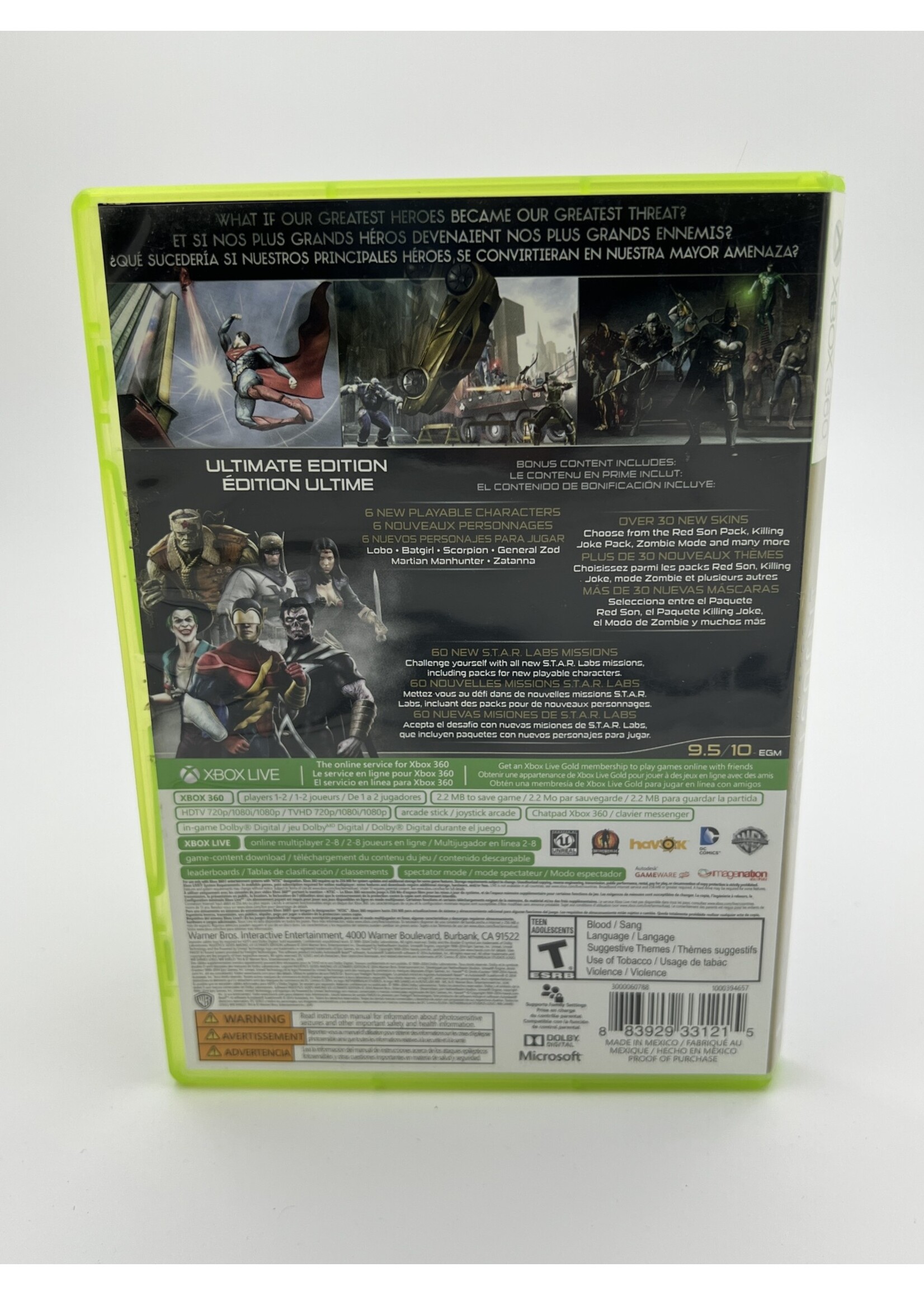 Xbox Injustice Gods Among Us Ultimate Edition Xbox 360