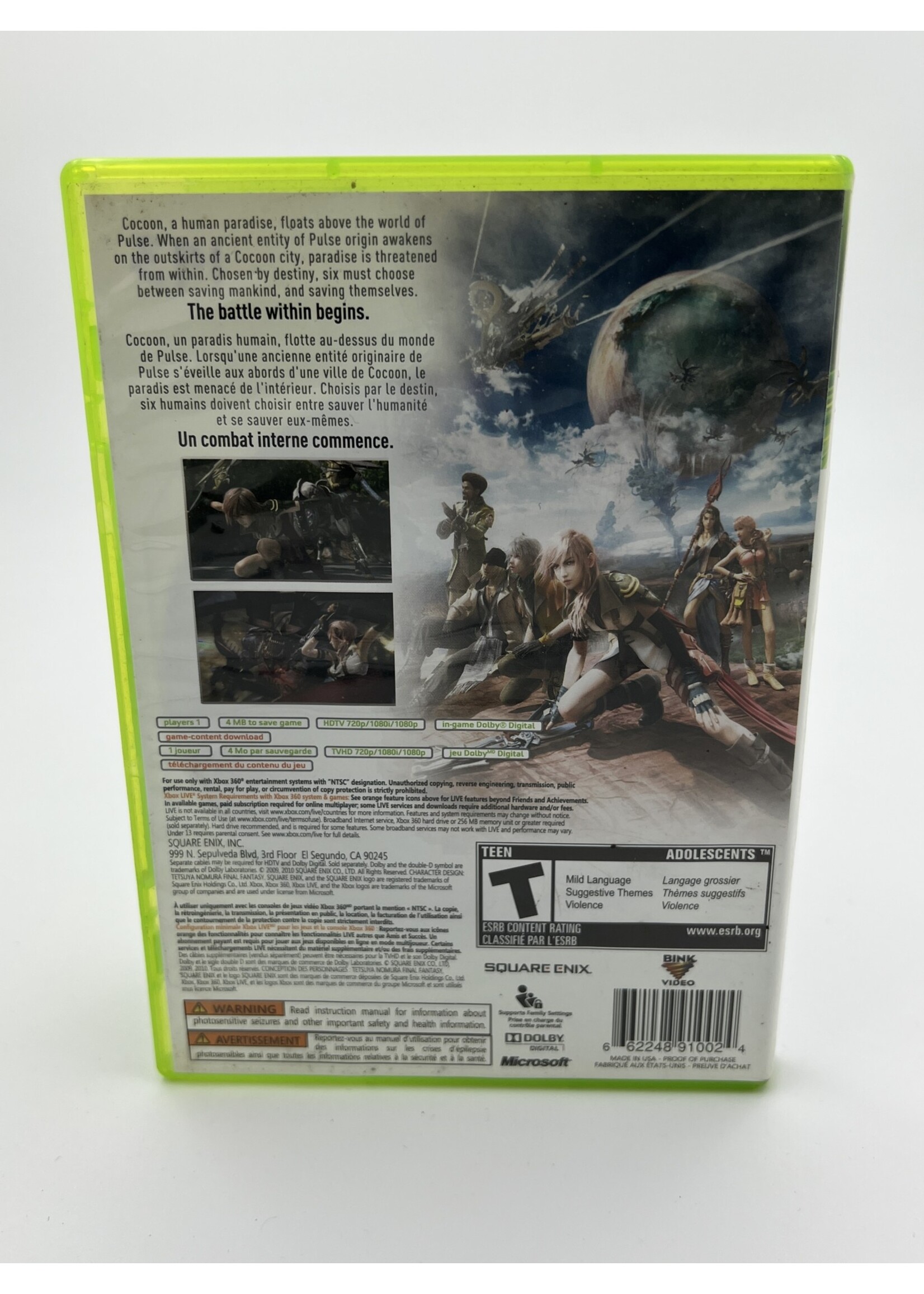 Xbox Final Fantasy 13 Xbox 360
