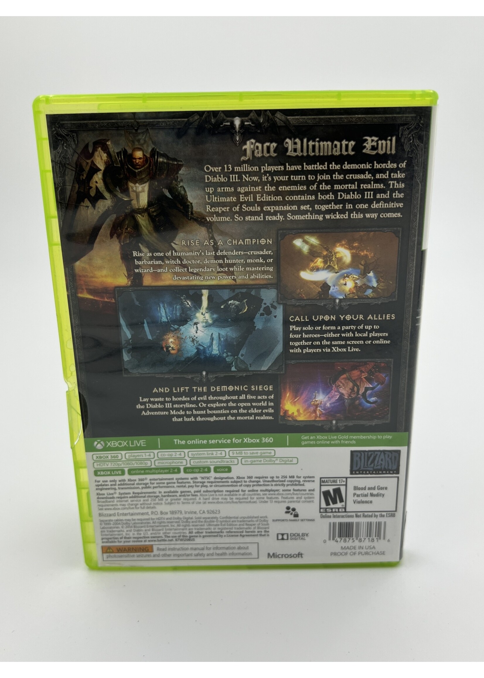 Xbox Diablo 3 Ultimate Evil Edition Xbox 360