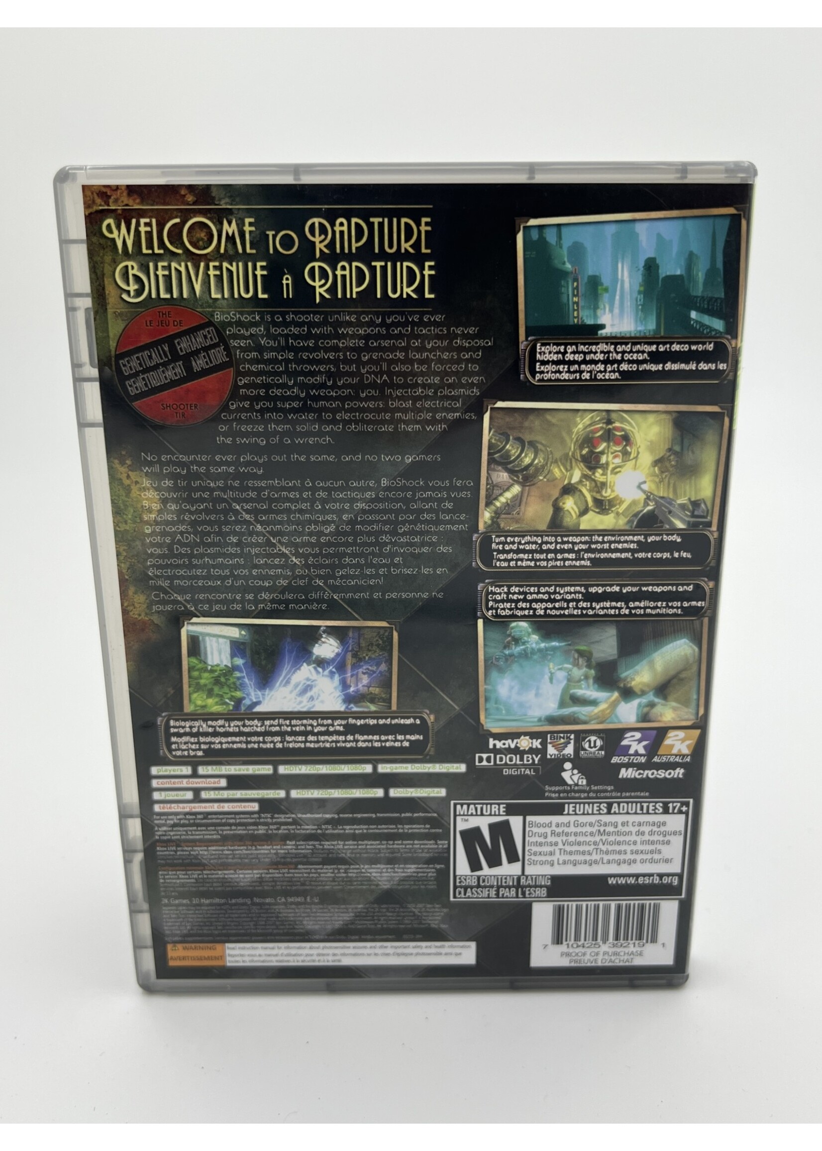 Xbox Bioshock Platinum Hits Xbox 360