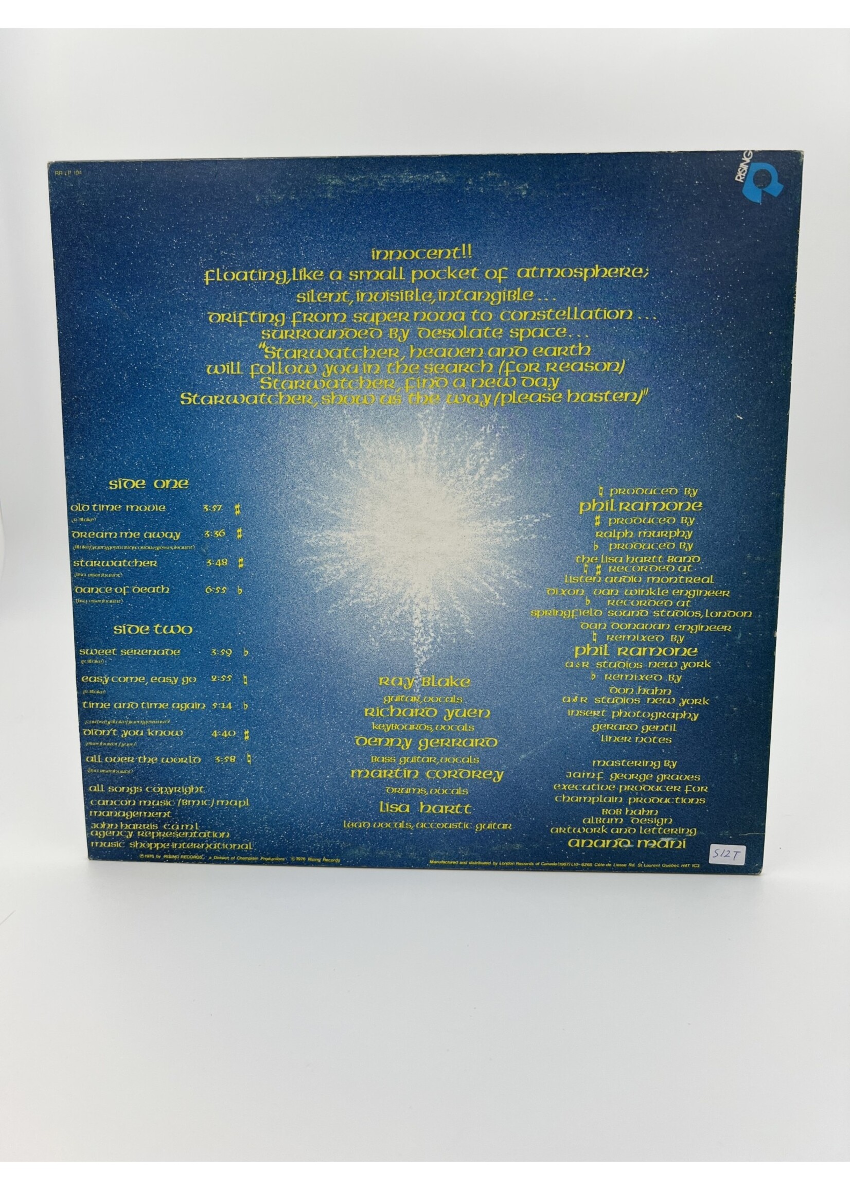 LP The Lisa Hartt Band Starwatcher LP