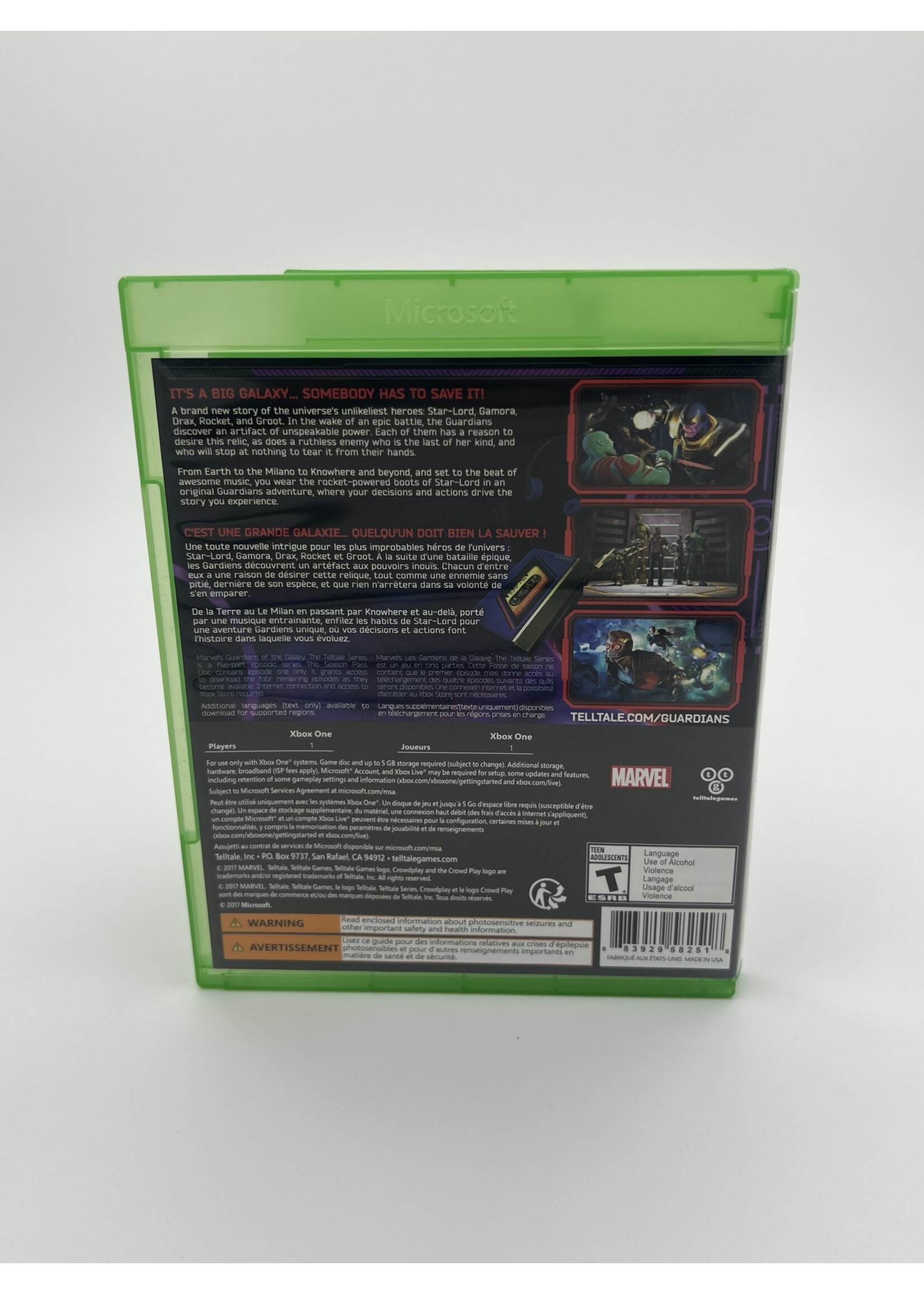 Xbox Marvel Guardians Of The Galaxy The Telltale Series Xbox One
