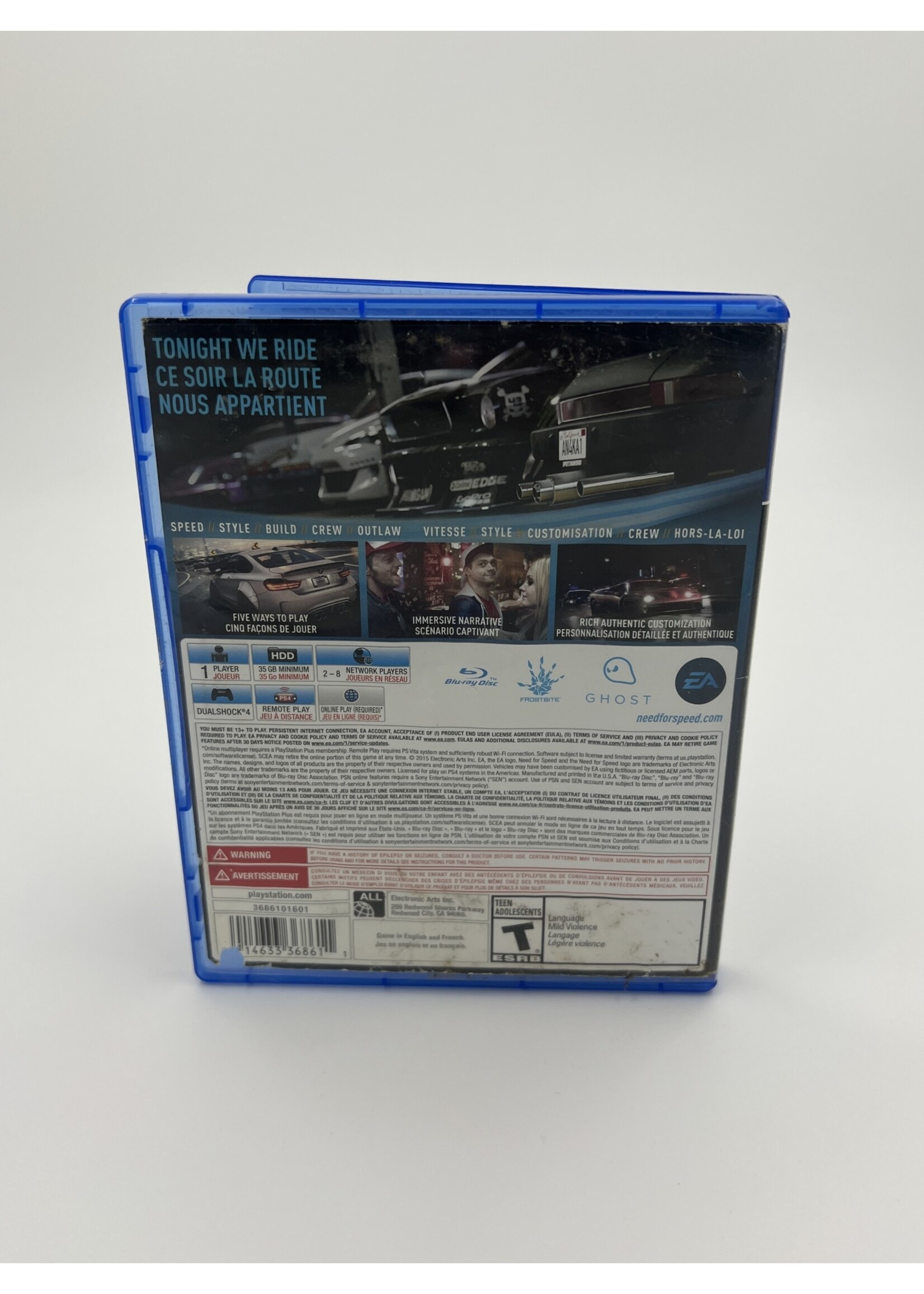 Sony Need For Speed PS4