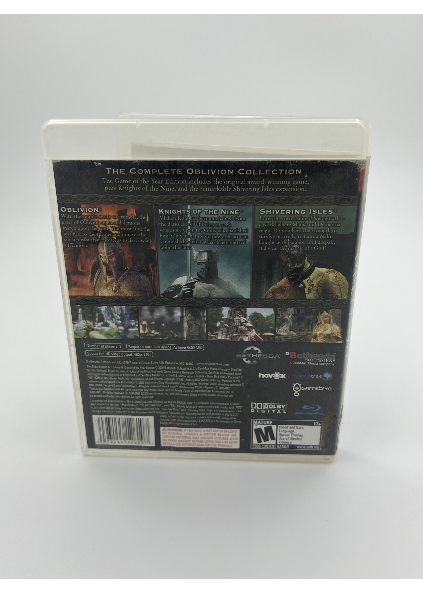 Sony The Elder Scrolls Iv Oblivion Goty Edition Ps3