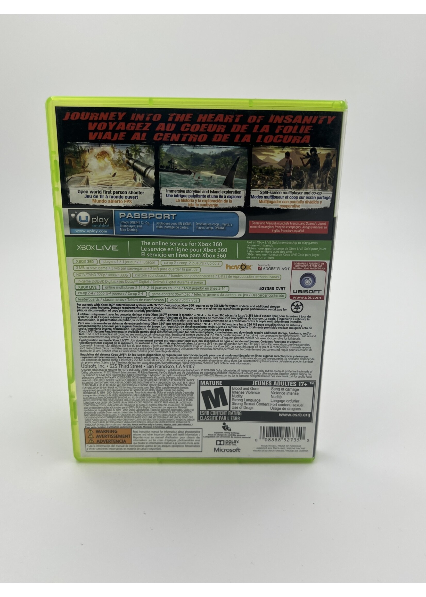 Xbox Farcry 3 Xbox 360