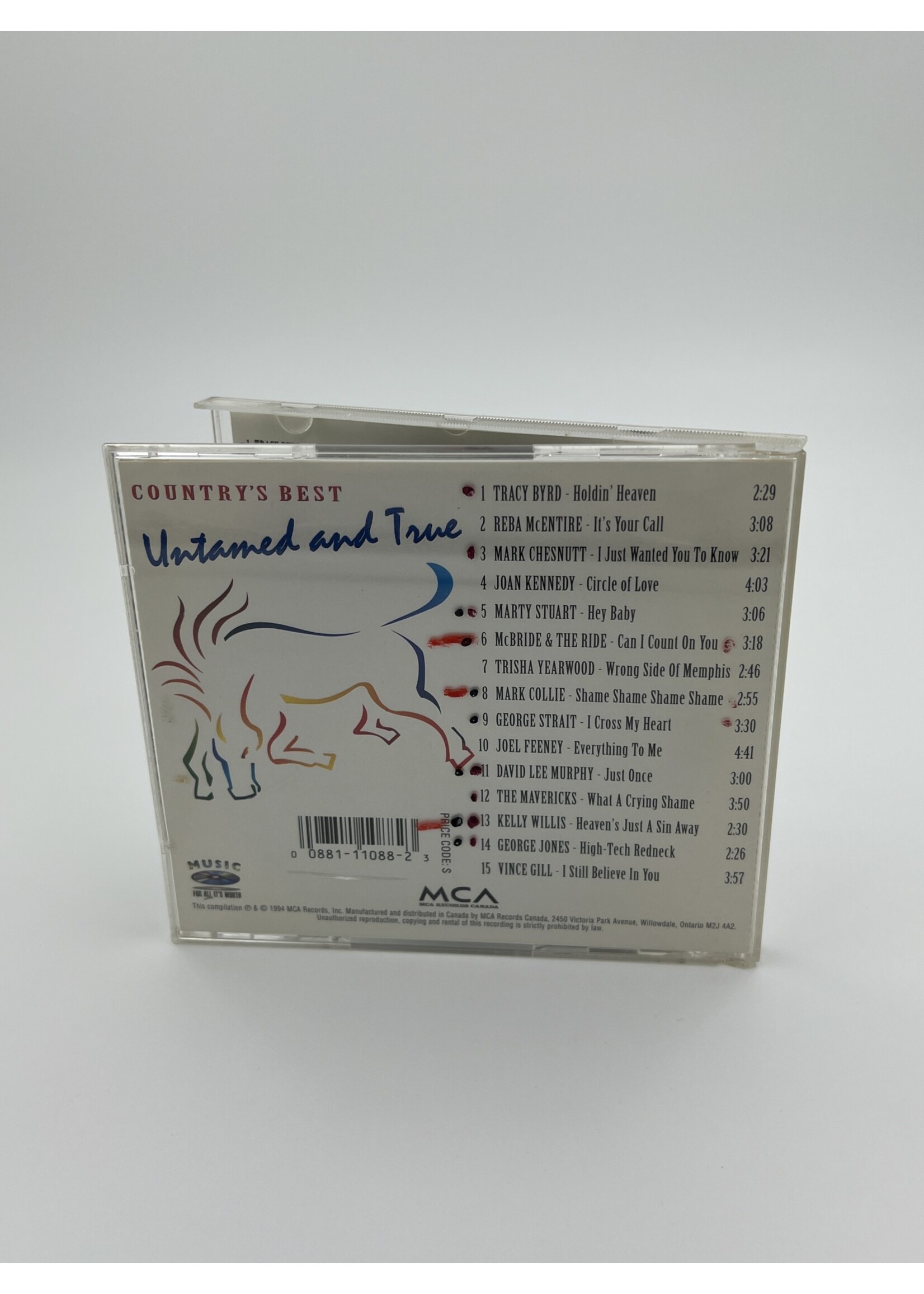 CD Countrys Best Untamed And True Various Artist CD