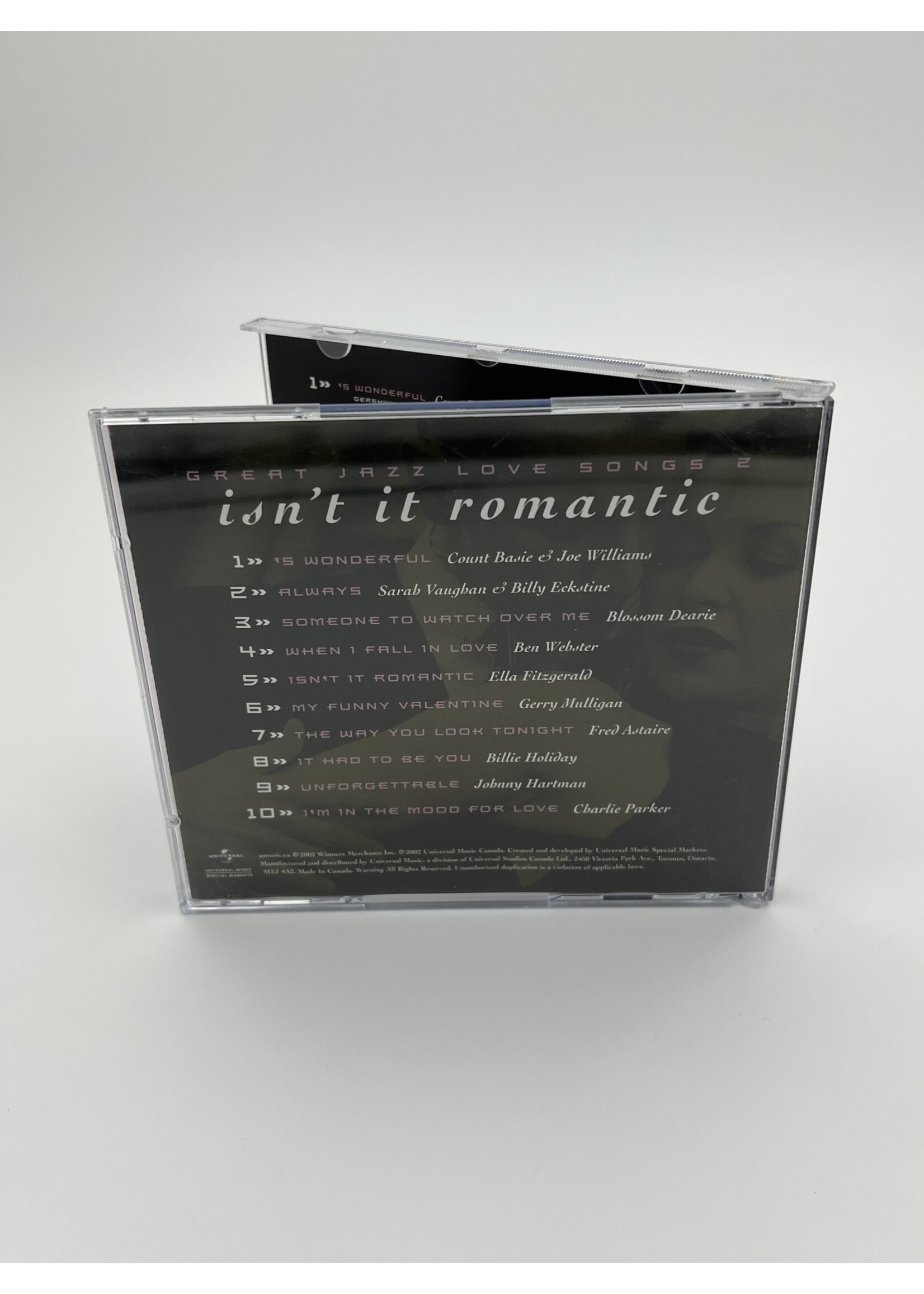 CD Isnt It Romantic Great Jazz Love Songs 2 Various Artist CD