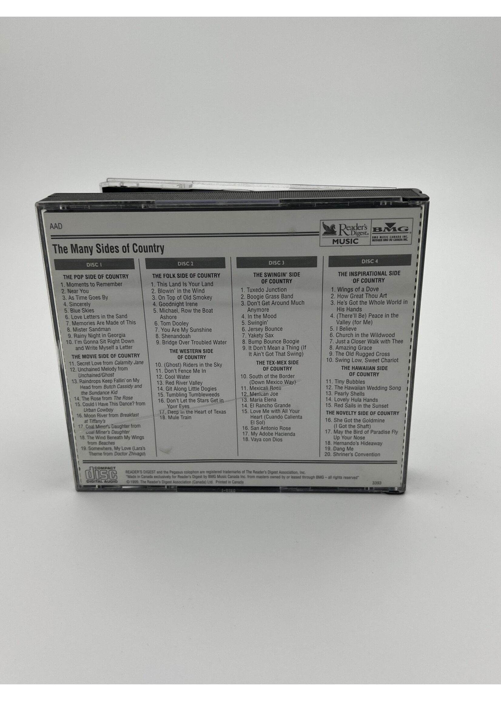 CD The Many Sides Of Country 4 CDs