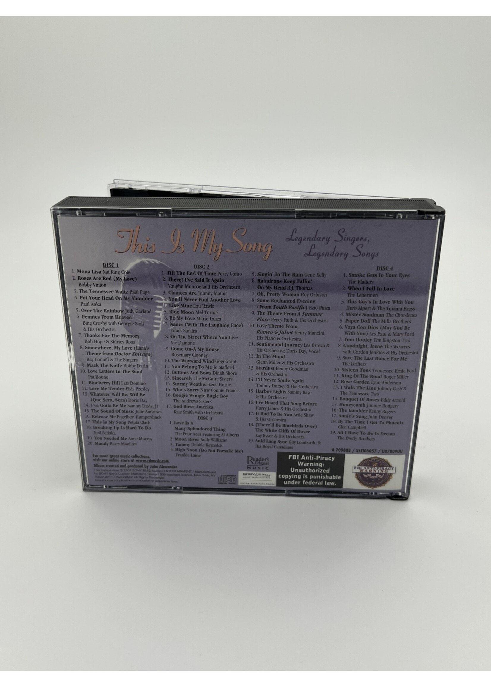 CD This Is My Song Legendary Singers Legendary Songs 4 CD
