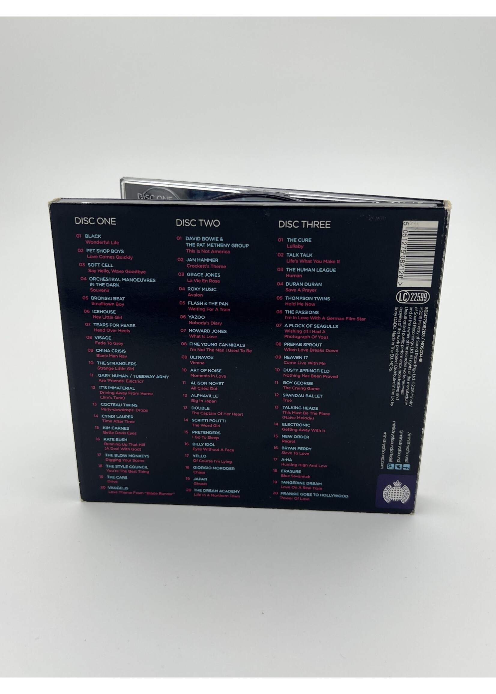 CD Ministry Of Sound Chilled Electronic 80s3 CD