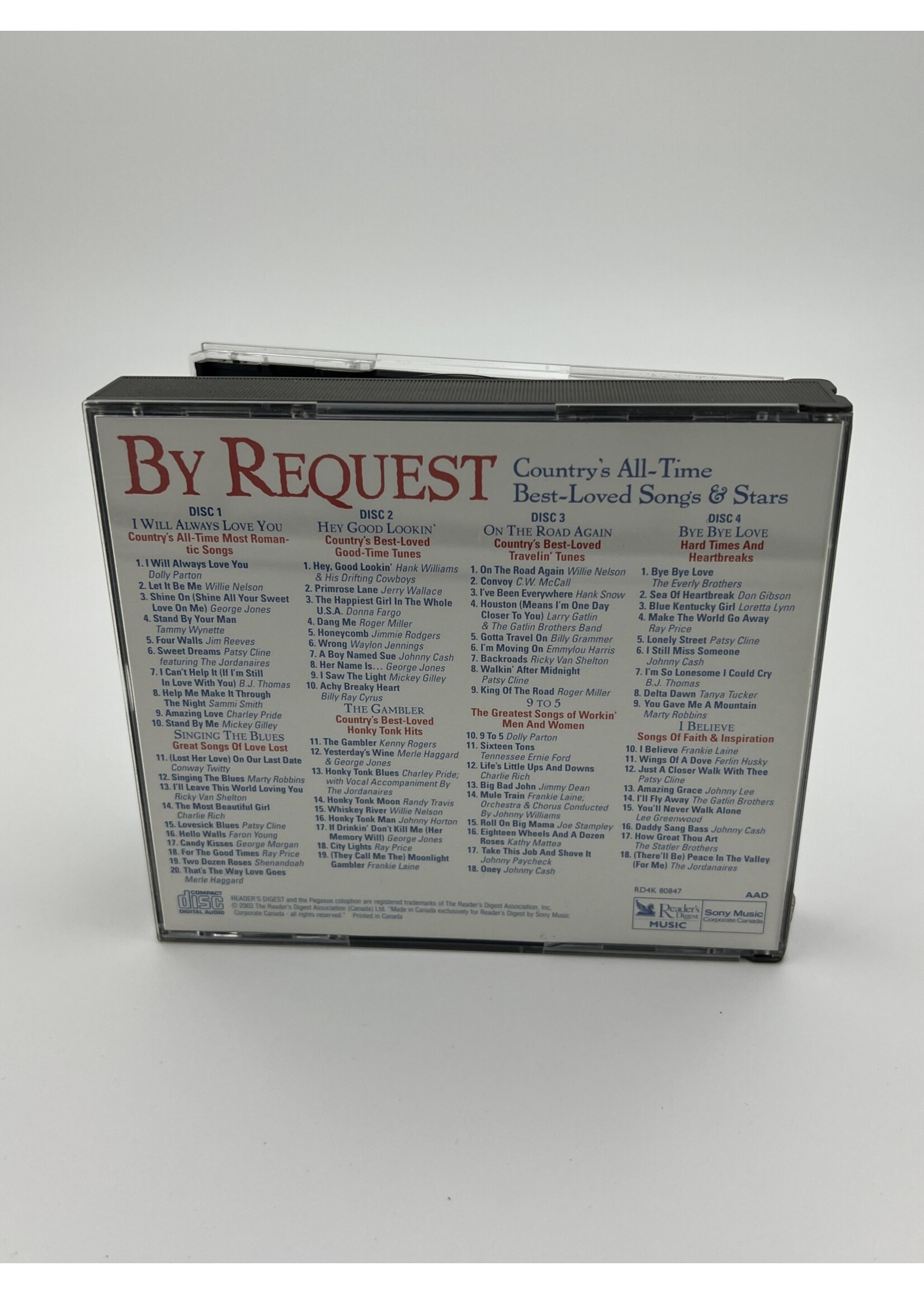 CD By Request Countrys All Time Best Loved Songs And Stars 4 CD