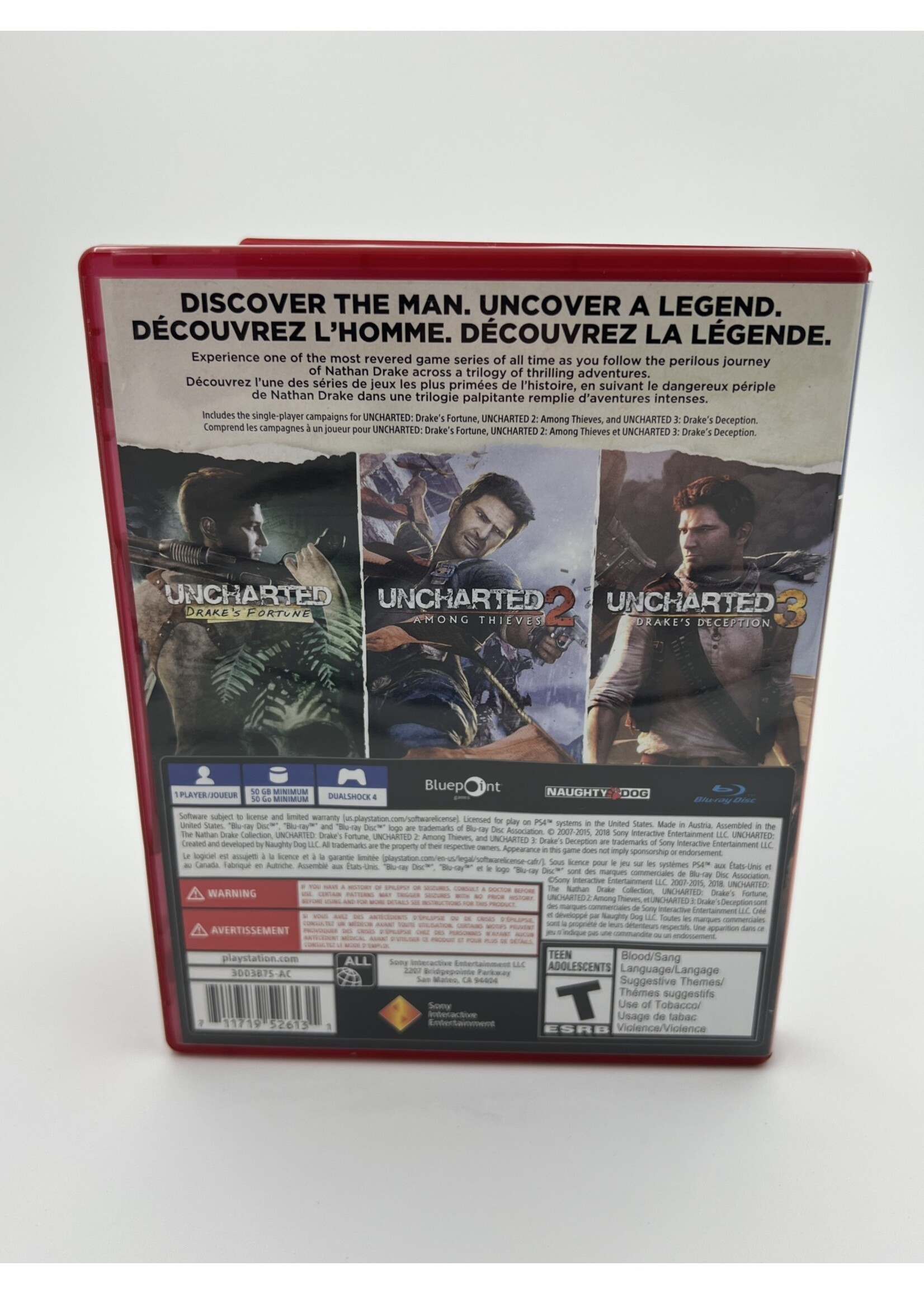 Sony Uncharted The Nathan Drake Collection Playstation Hits PS4