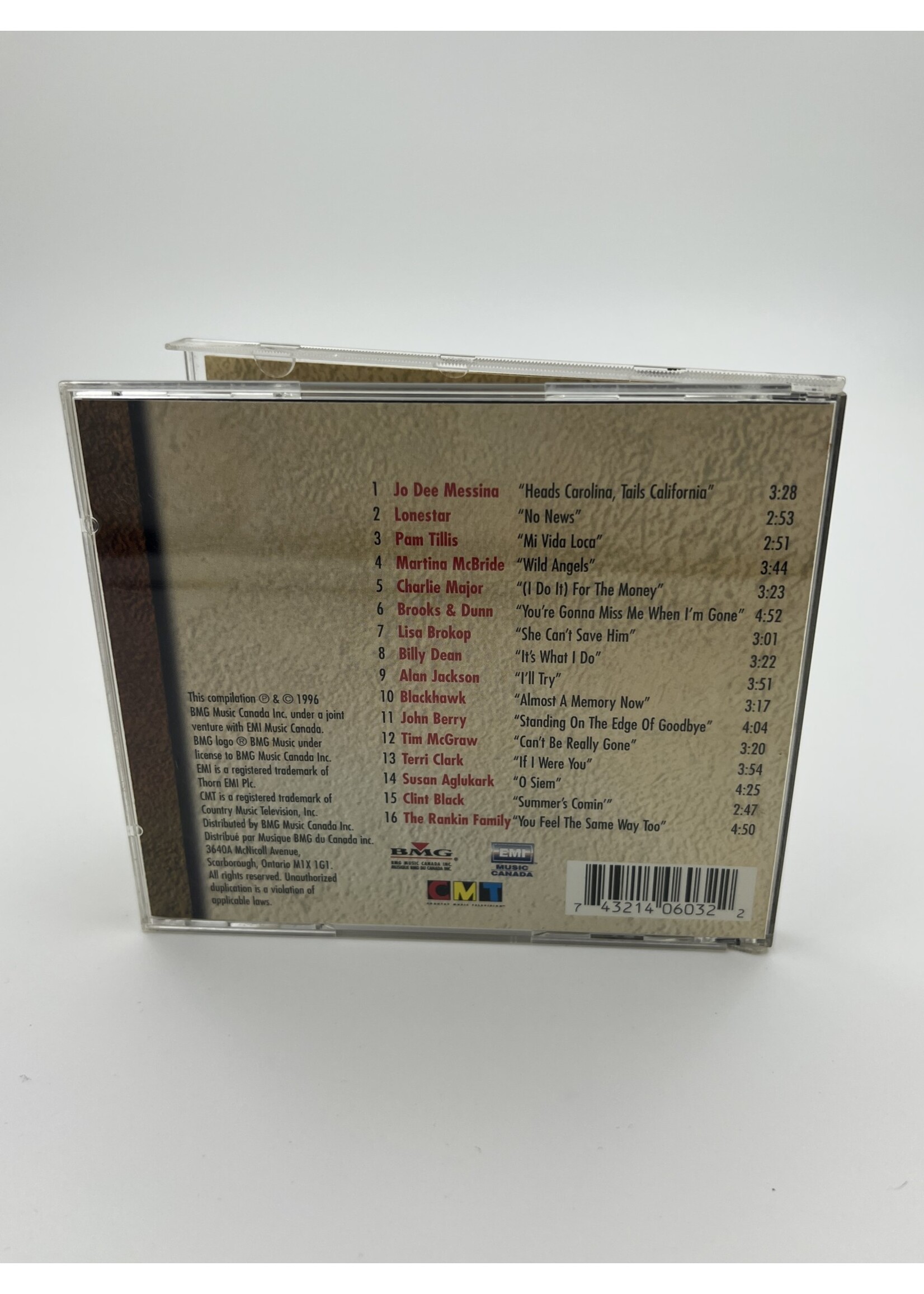 CD CMT Canada 96 Various Artist CD
