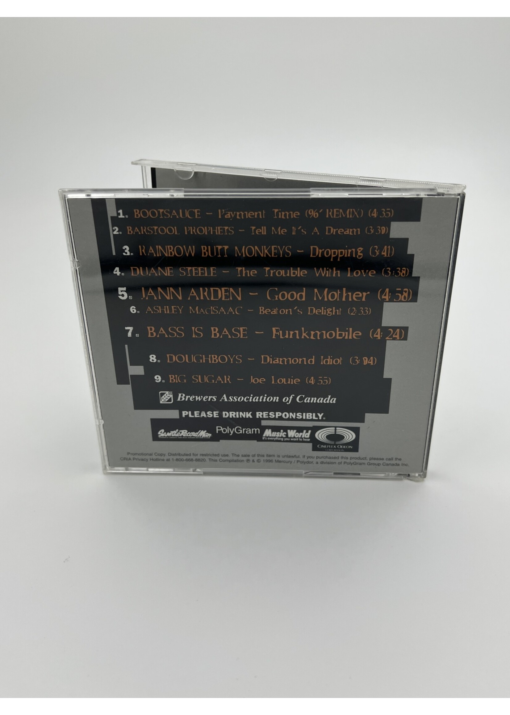 CD Sound Out Featuring Canadas Hottest Bands Brewers Association Of Canada Various Artist CD