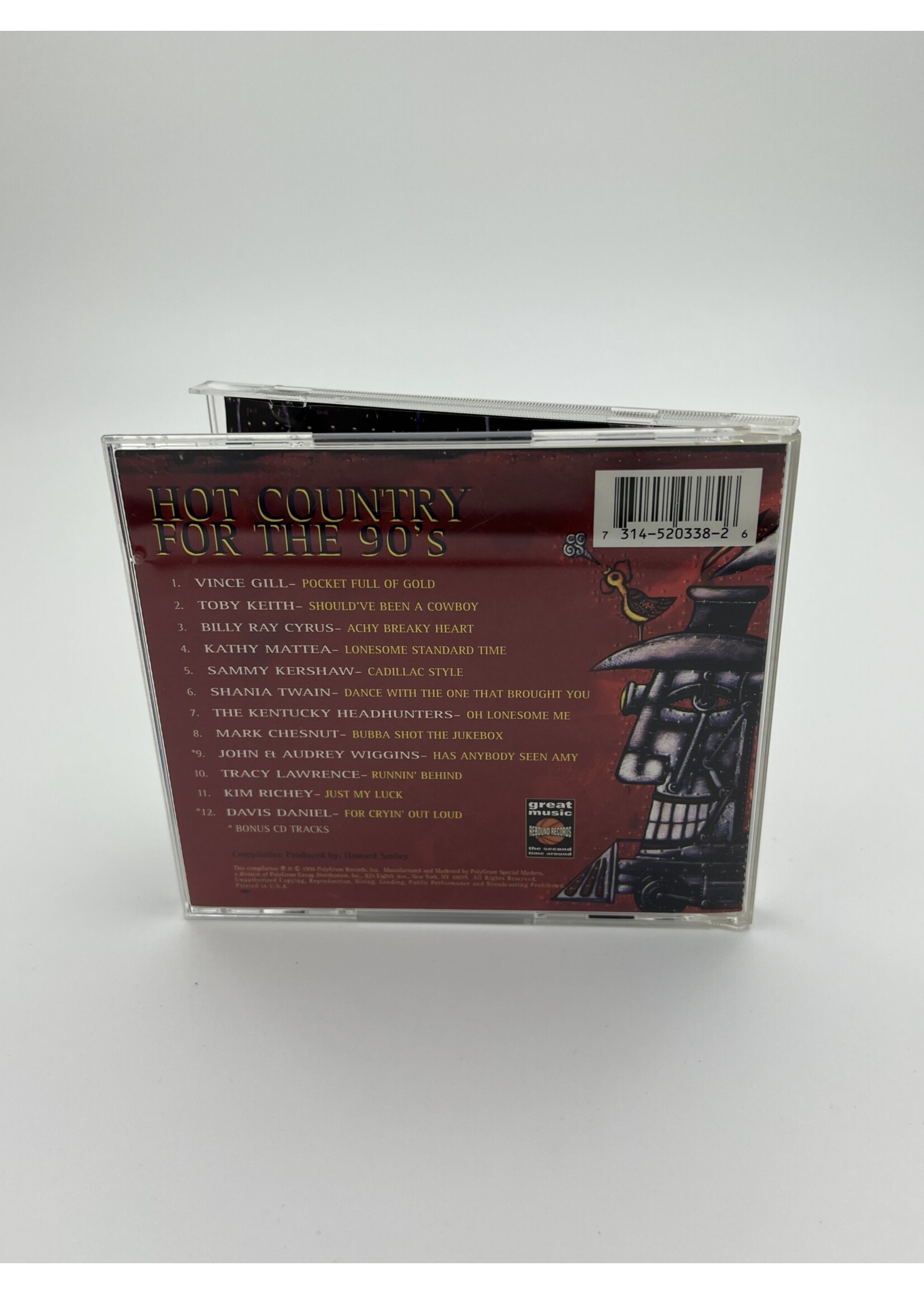 CD Hot Country For The 90s Various Artist CD
