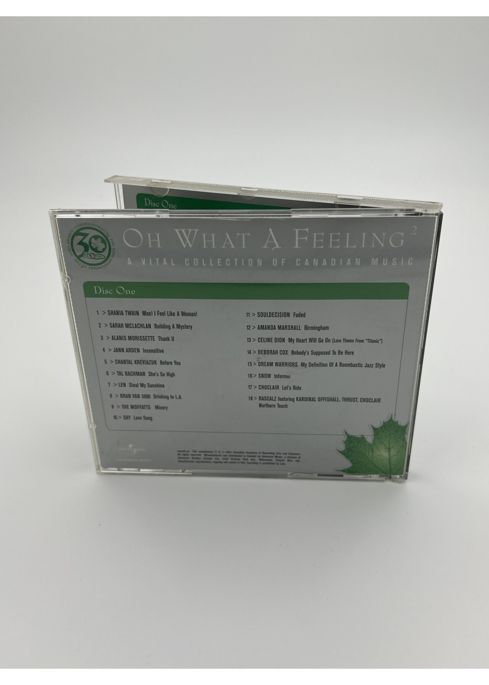 CD Oh What A Feeling 2 A Vital Collection Of Canadian Music Disc One CD