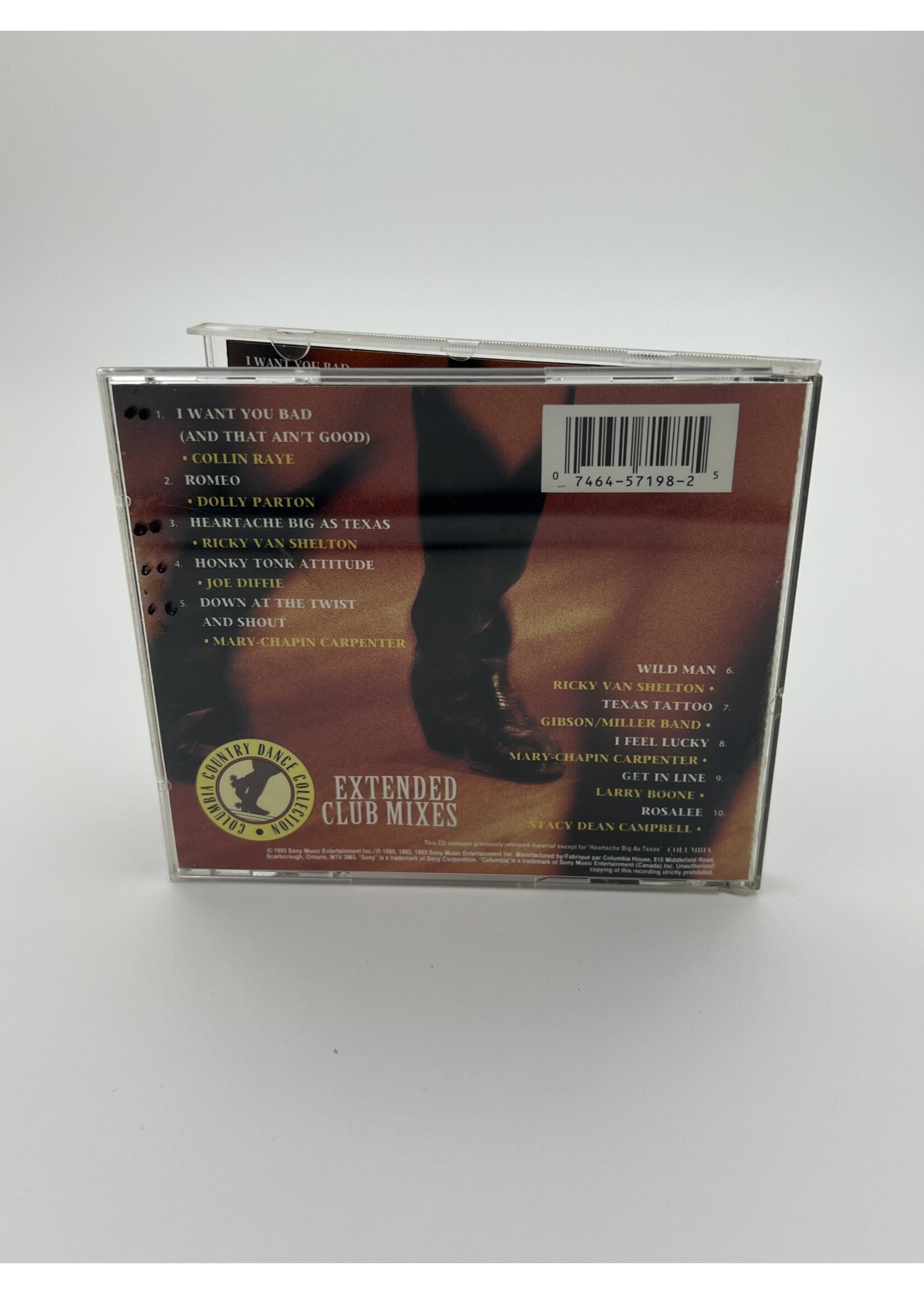 CD Steppin Country Extended Club Mixes Various Artist CD