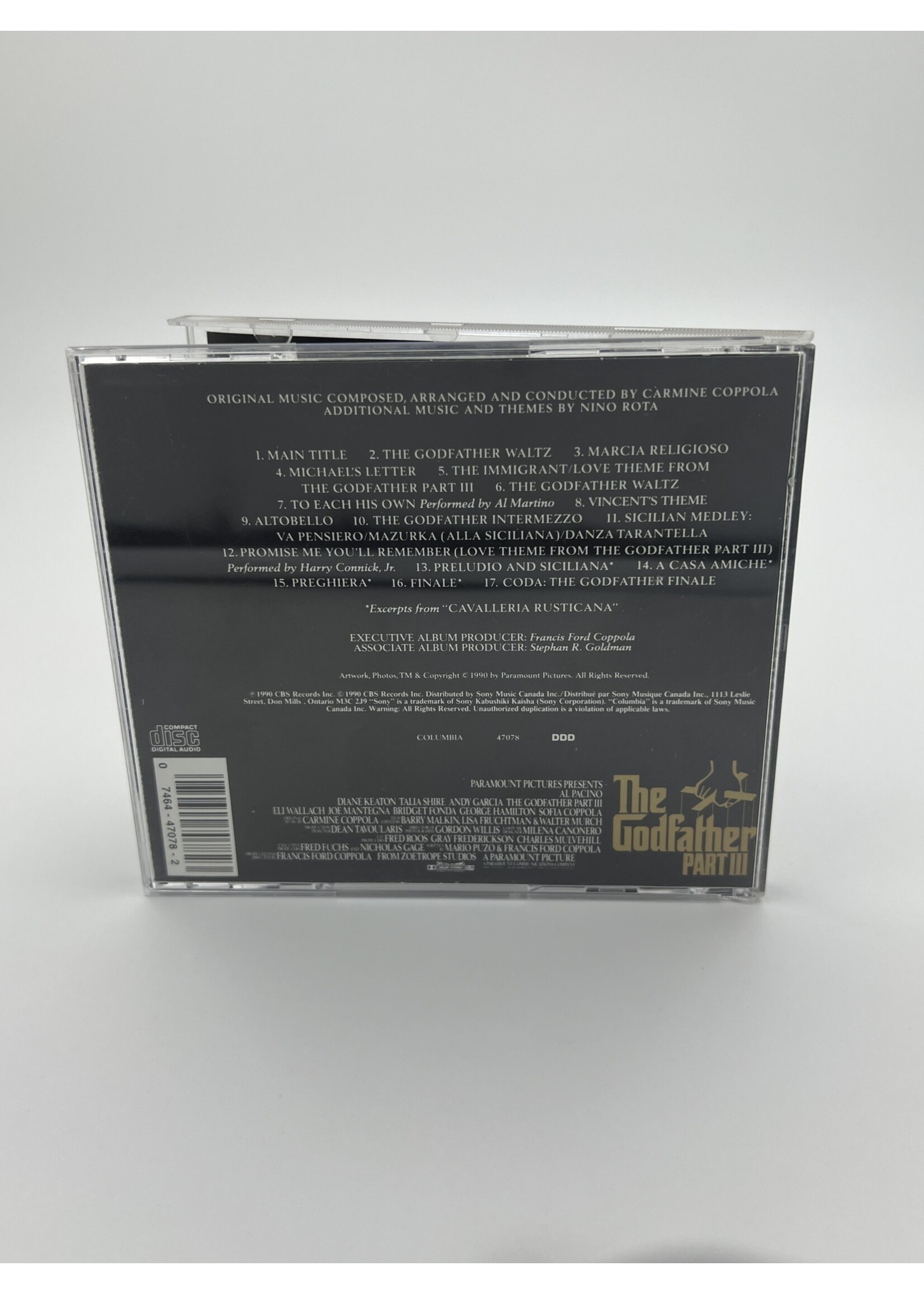 CD The Godfather Part 3 Motion Picture Soundtrack CD