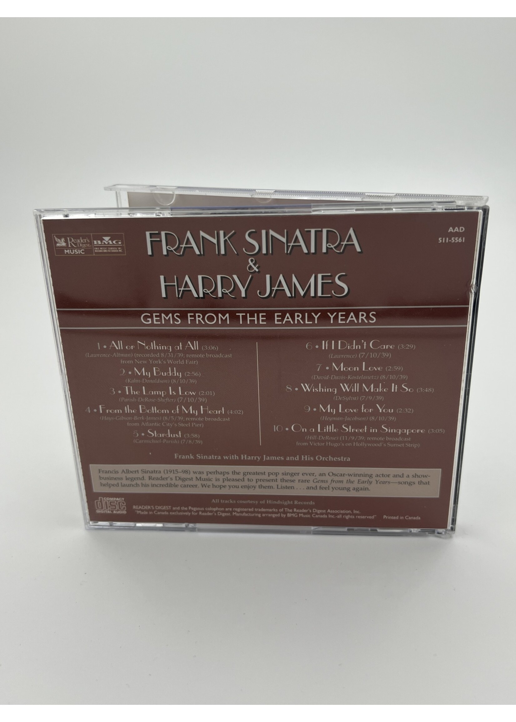 CD Frank Sinatra And Harry James Gems From The Early Years CD
