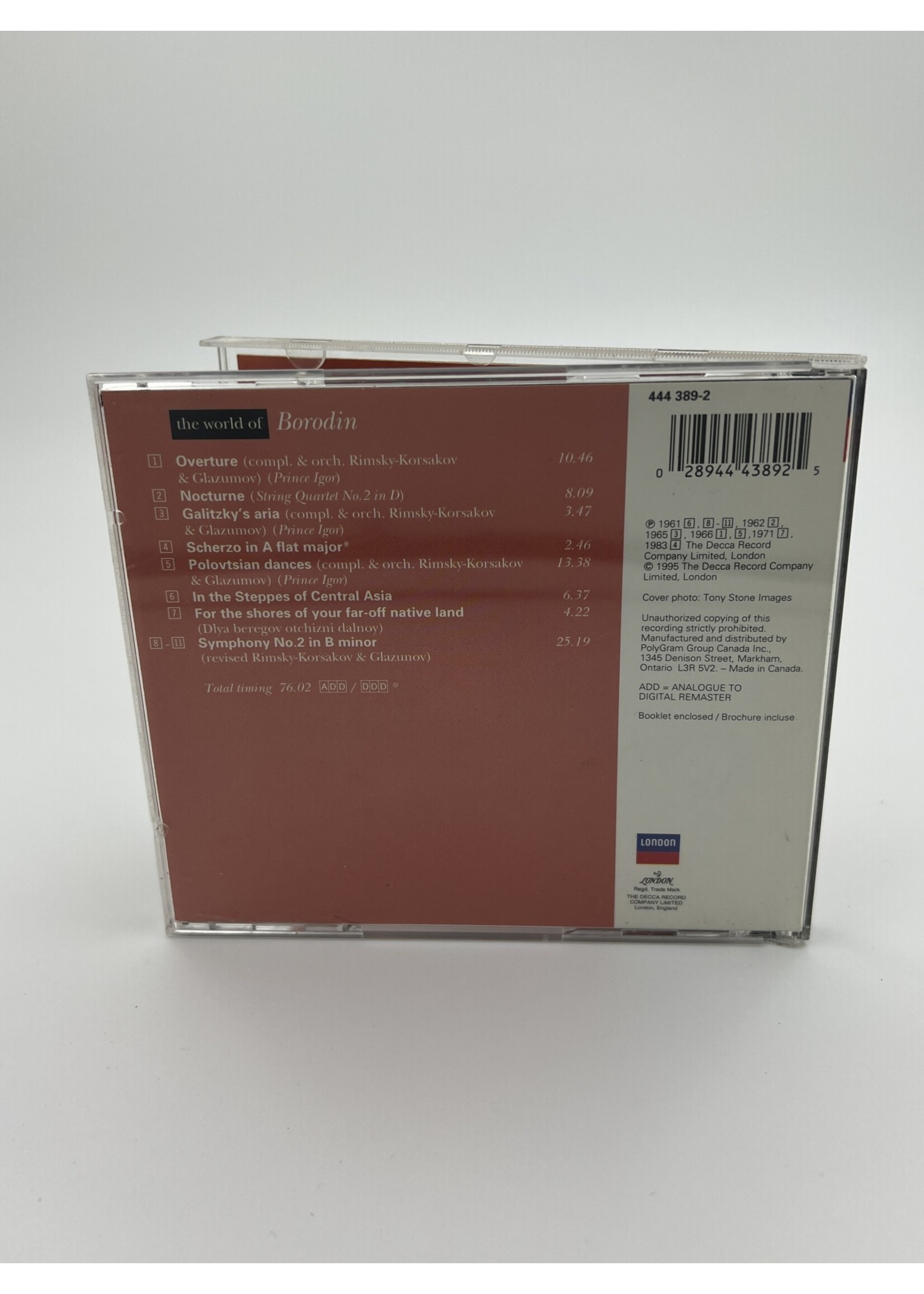 CD The World Of Borodin Polovtsian Dances CD