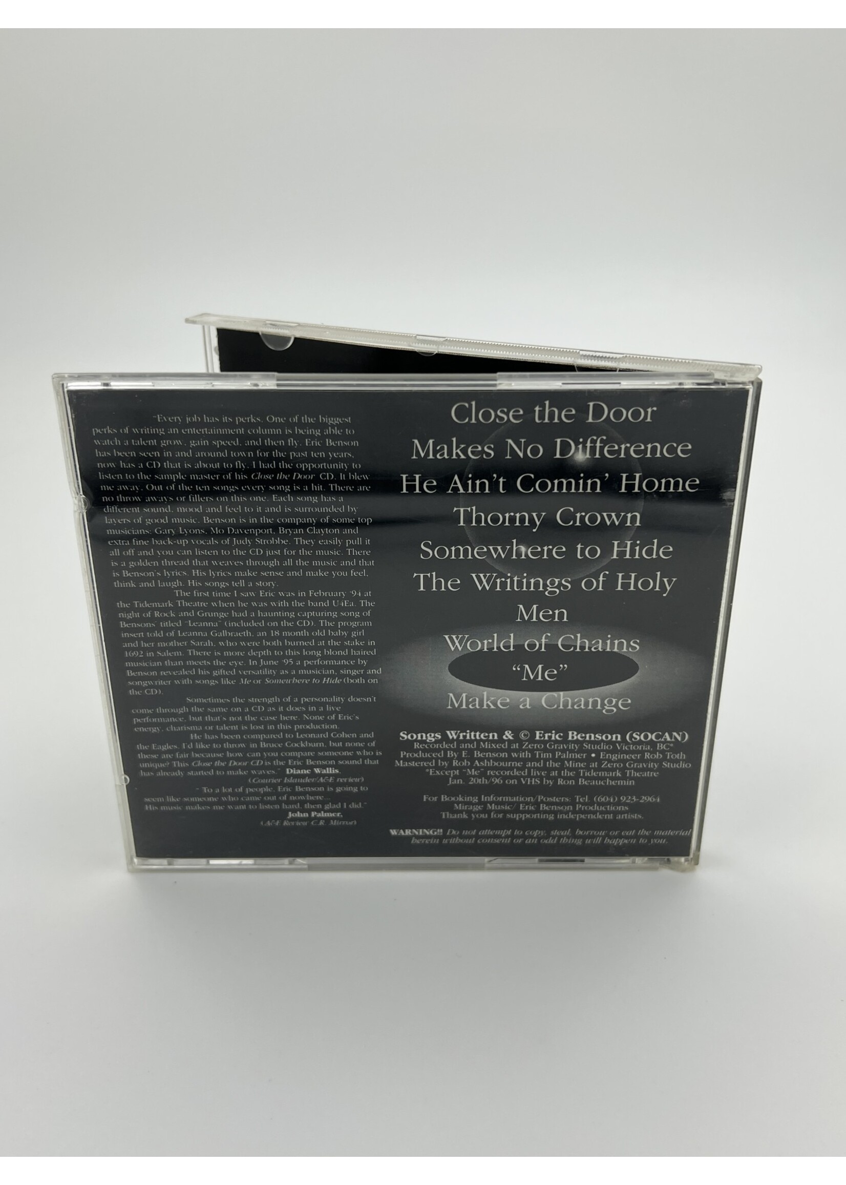 CD Eric Benson Close The Door CD
