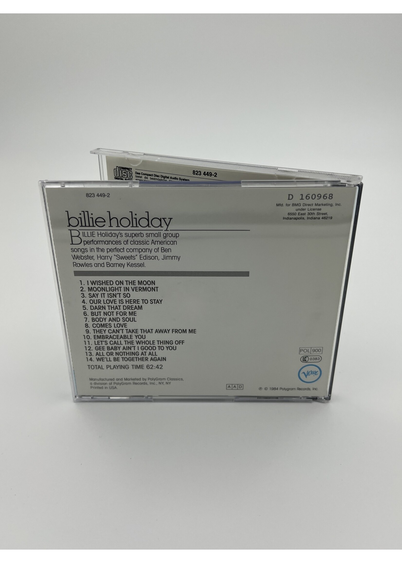 CD   Billie Holiday The Verve Silver Collection CD