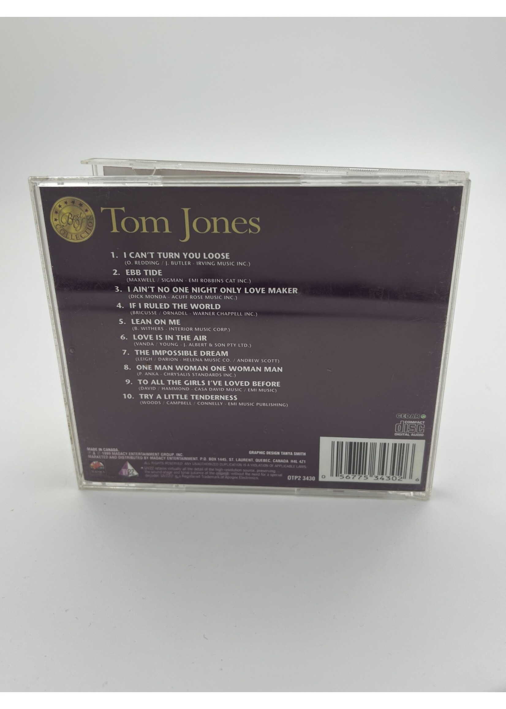 CD   Tome Jones Best Of Collection CD