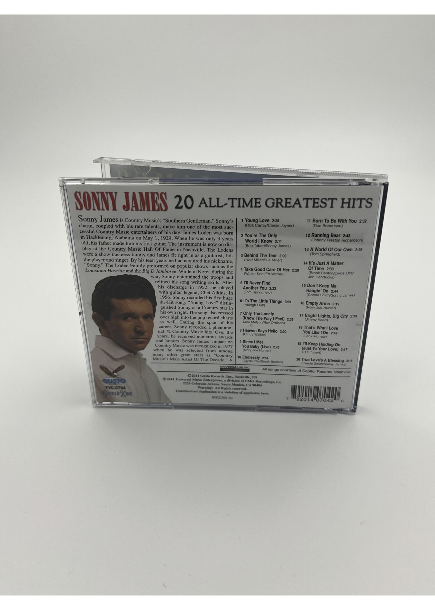 CD   Sonny James 20 All Time Greatest Hits CD