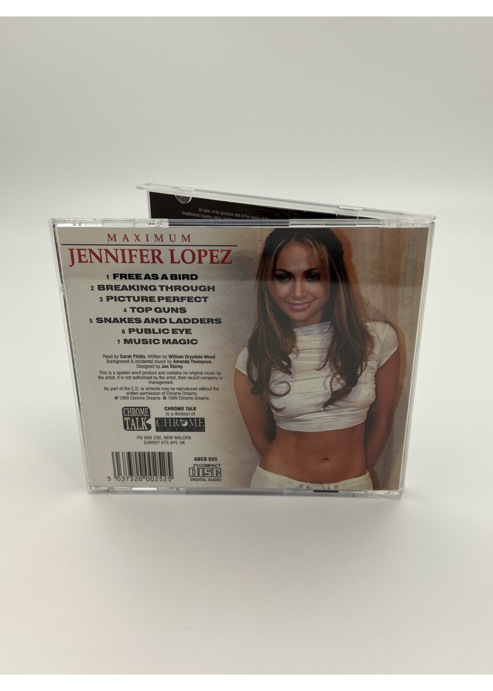 CD   Maximum Jennifer Lopez Unauthorised Biography CD