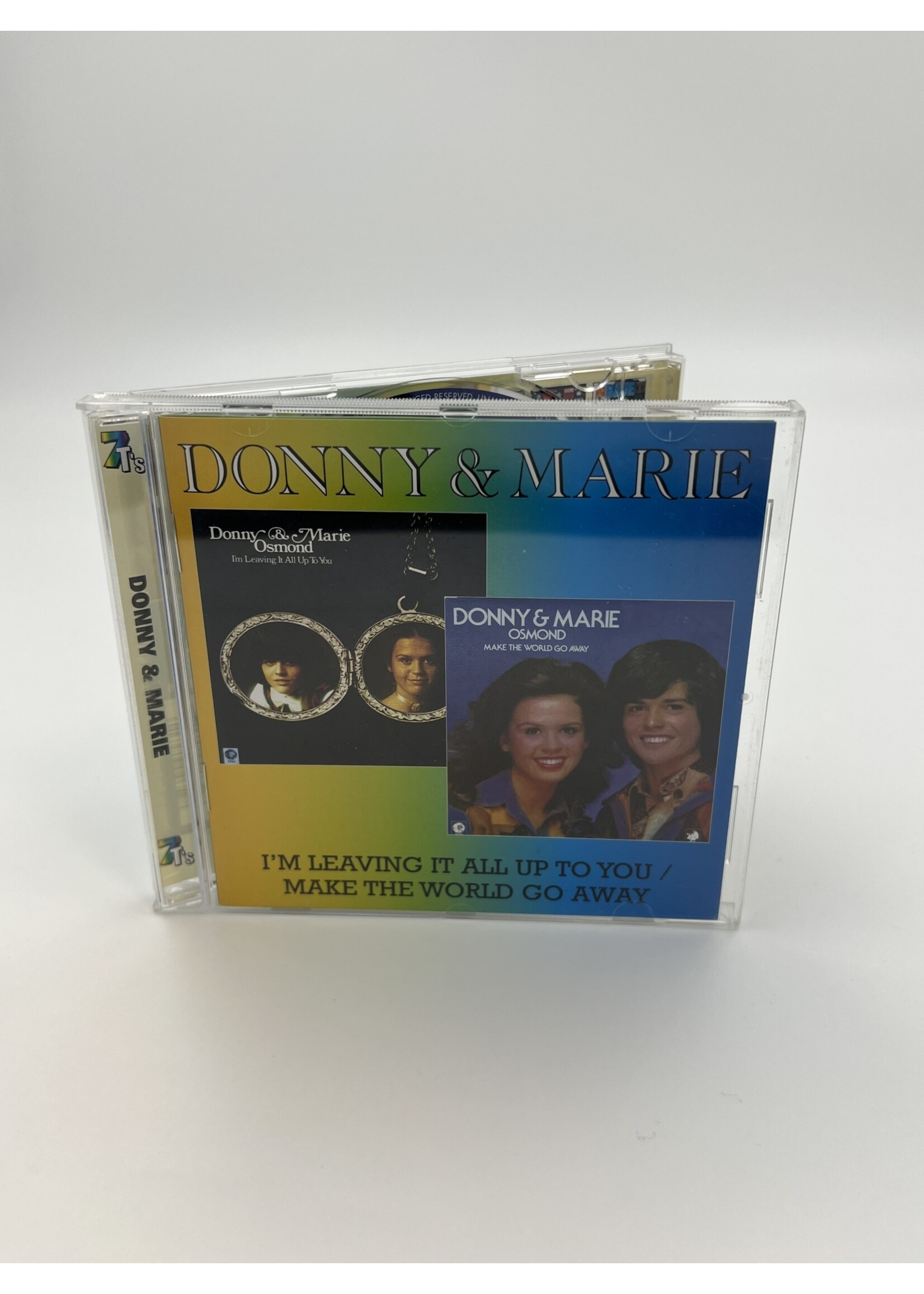 CD   Donny And Marie Im Leaving It All Up To You Make The World Go Away CD