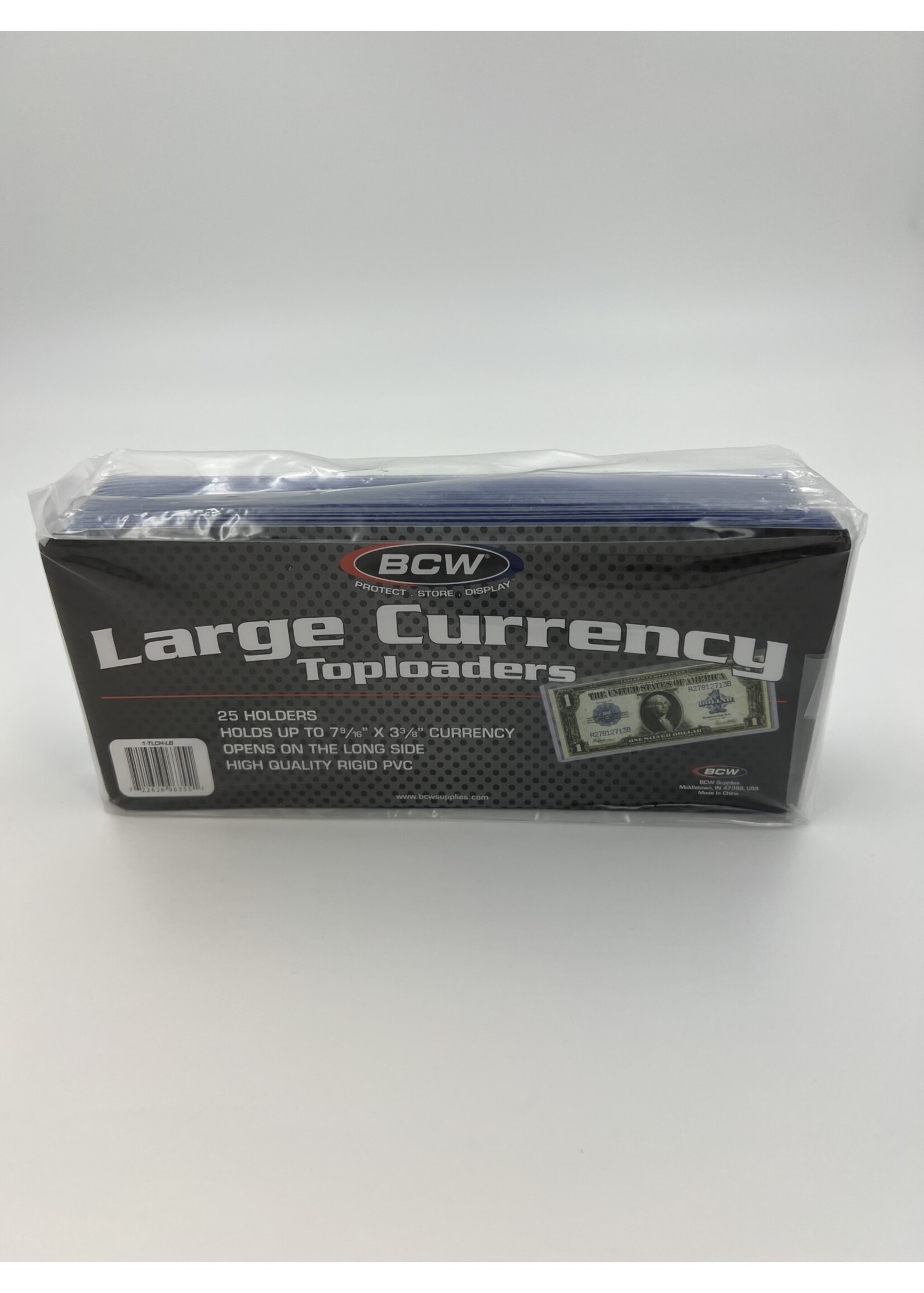BCW BCW Large Currency Top Loader 25 Pack
