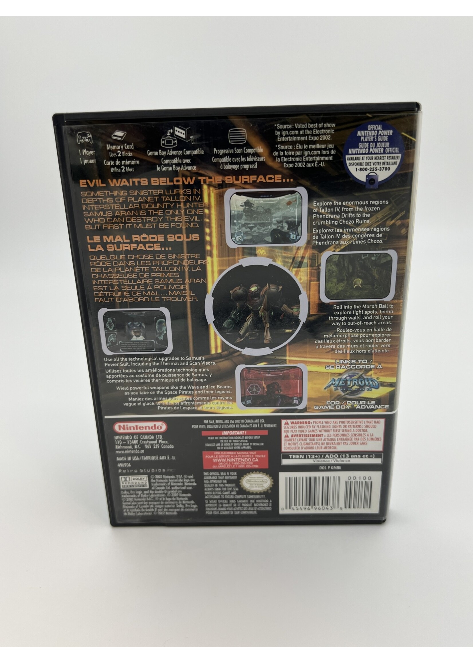 Nintendo Metroid Prime Gamecube