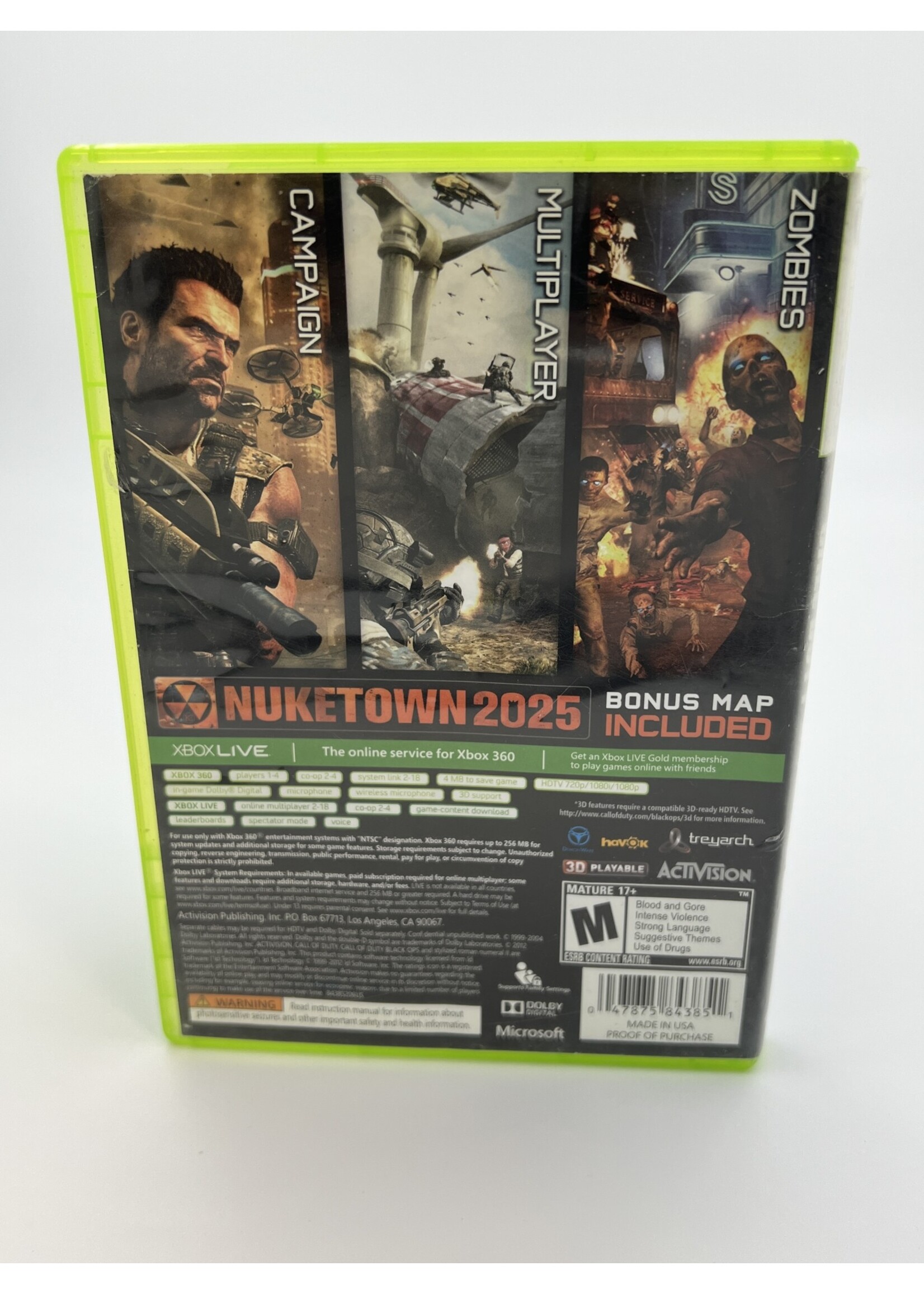 Xbox Call of Duty Black Ops 2 Xbox 360