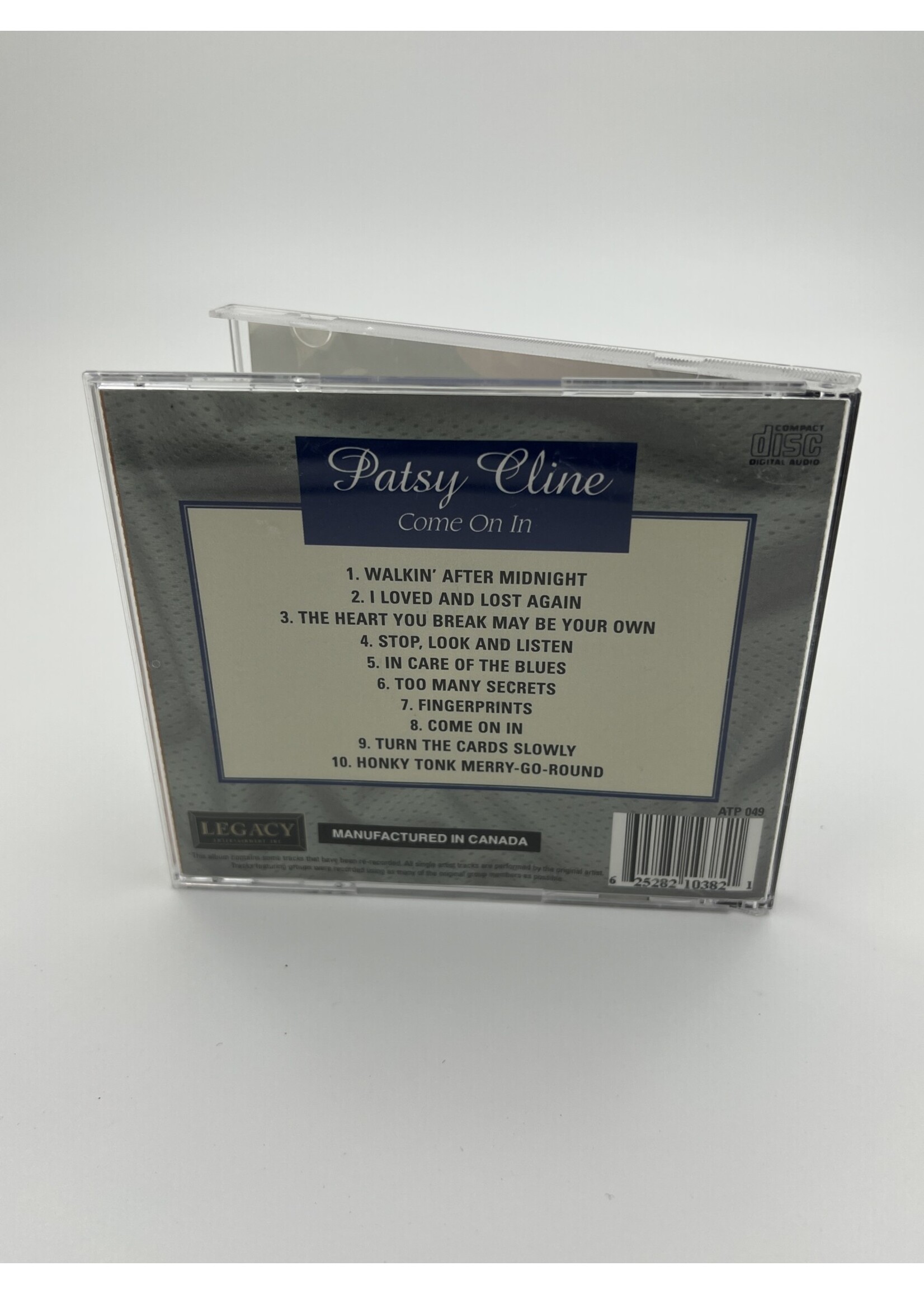 CD Patsy Cline Come On In CD