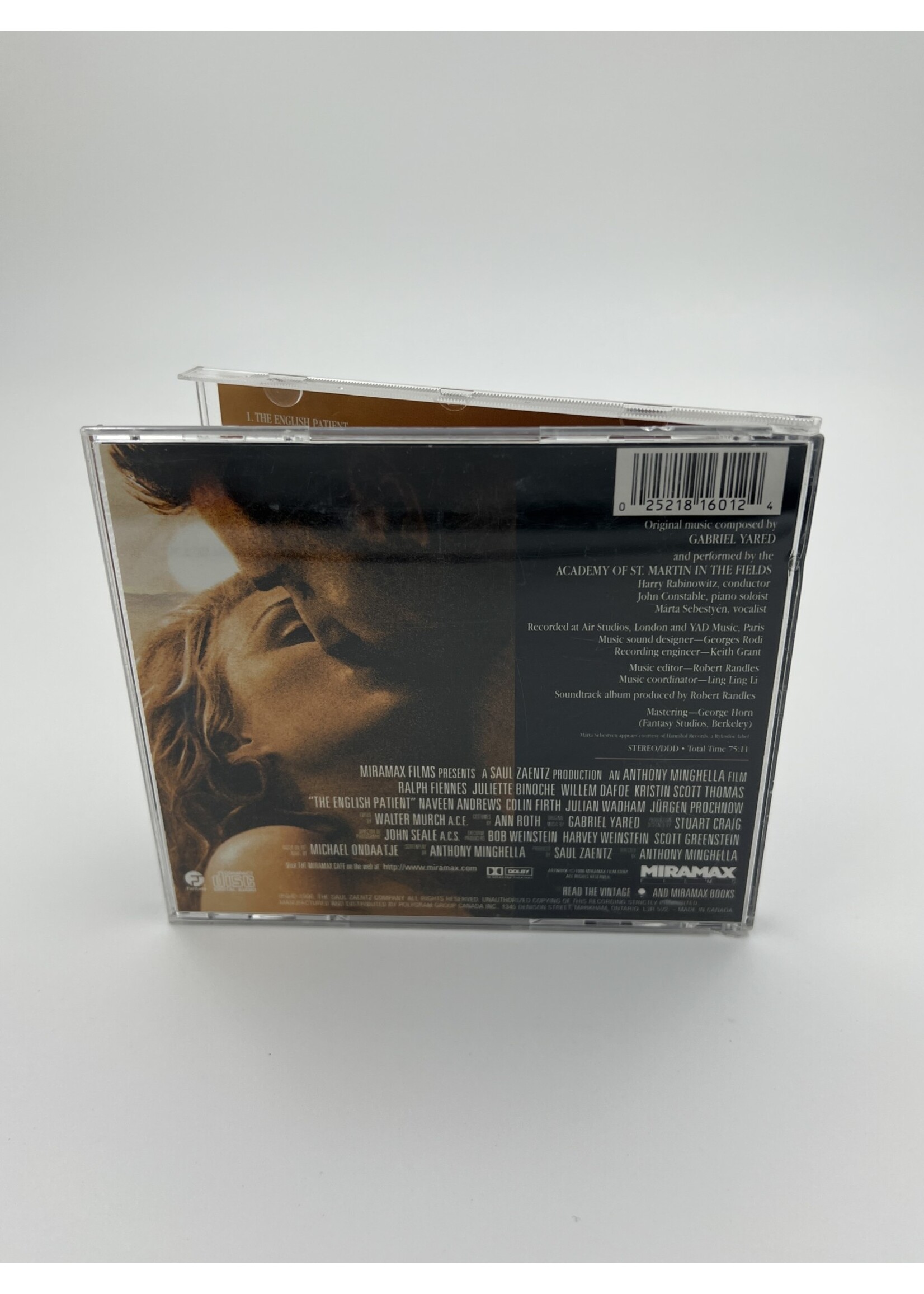 CD The English Patient Motion Picture Soundtrack CD