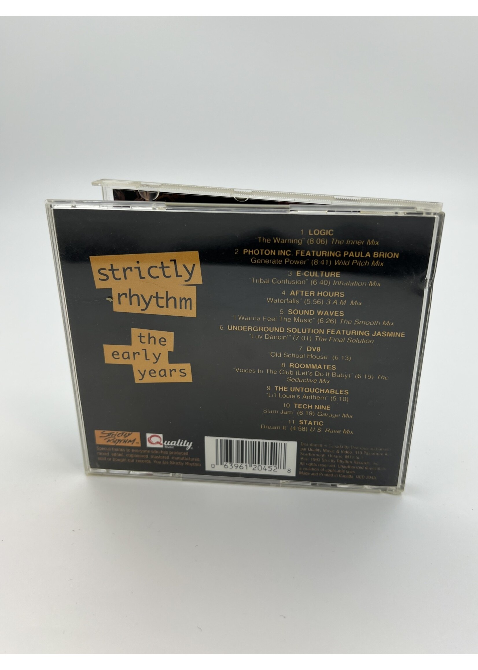 CD Strictly Rhythm The Early Years CD