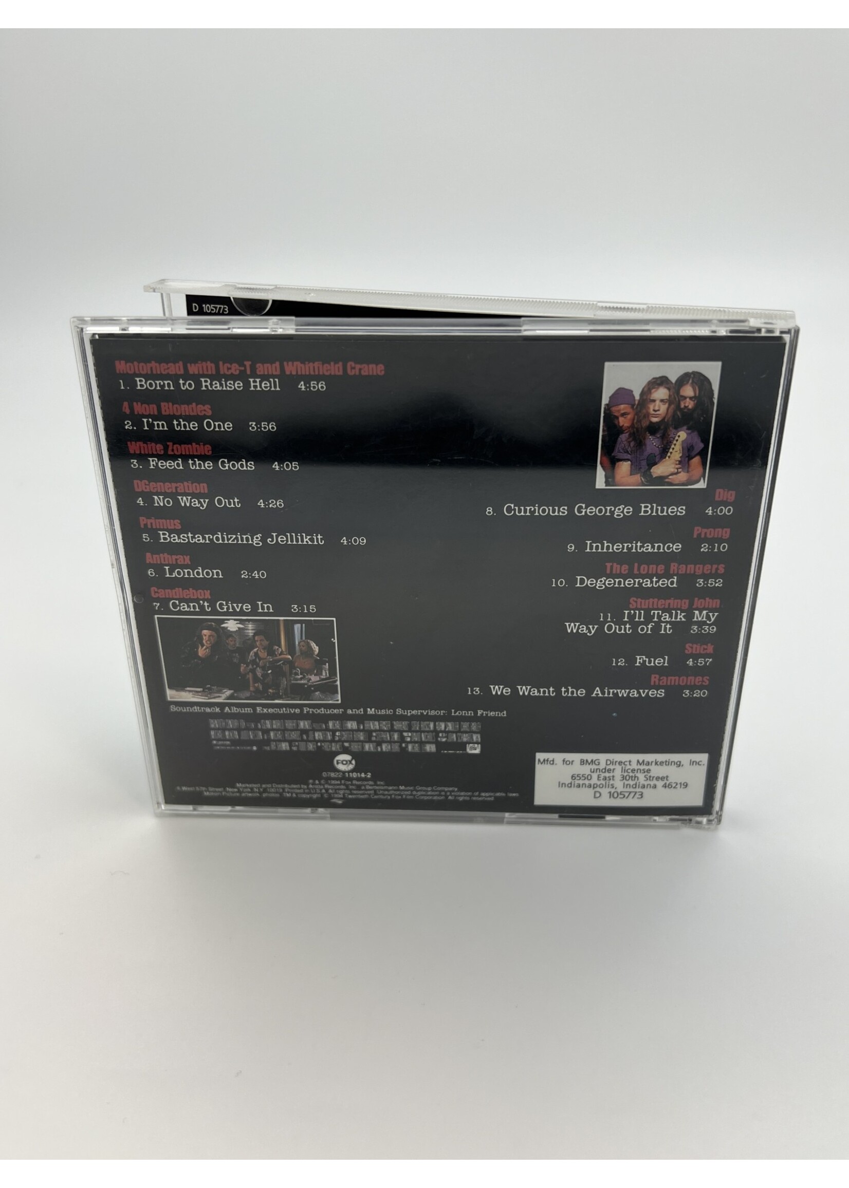 CD Airheads Original Motion Picture Soundtrack CD