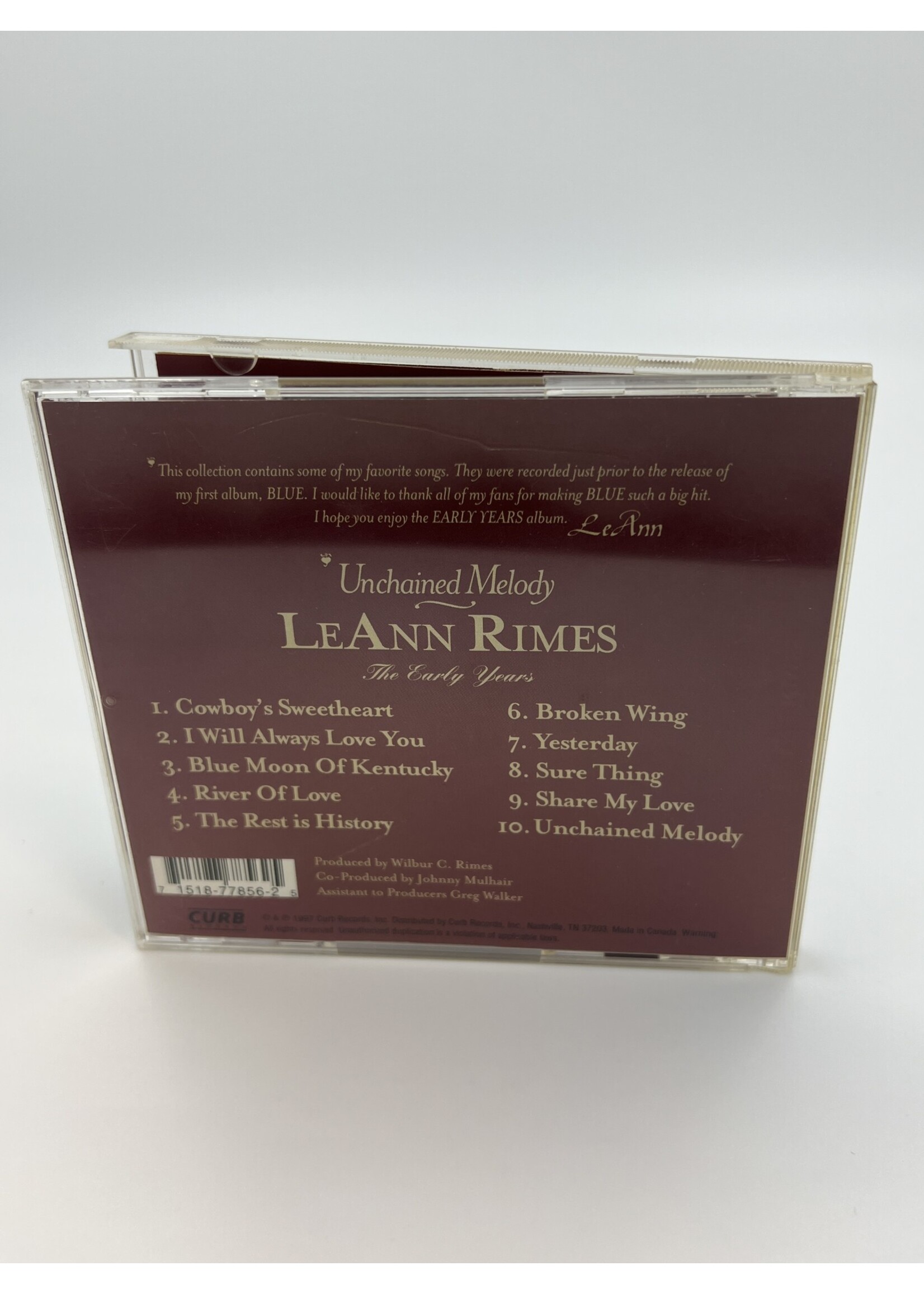 CD Leann Rimes Unchained Melody The Early Years CD