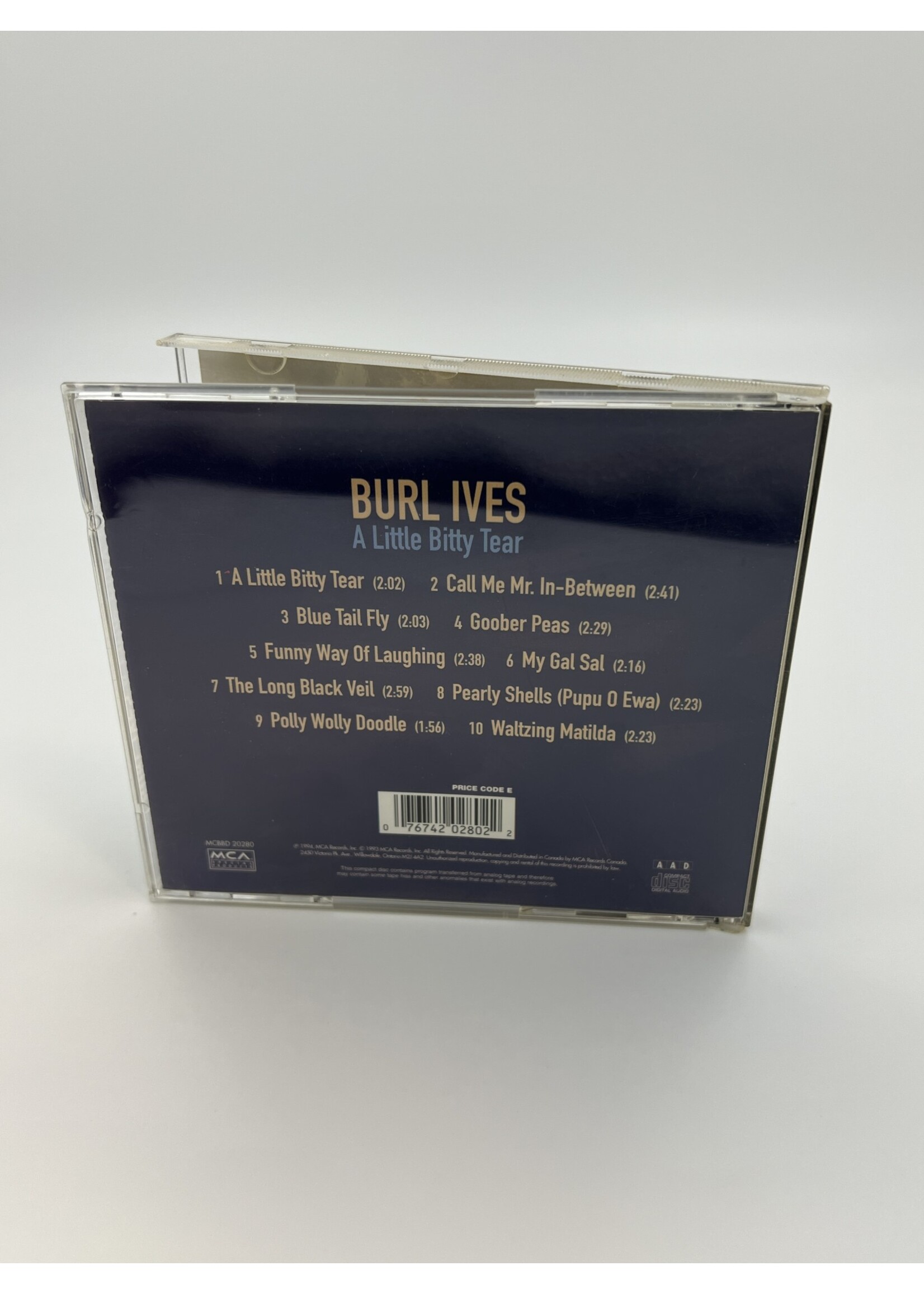 CD Burl Ives A Little Bitty Tear CD