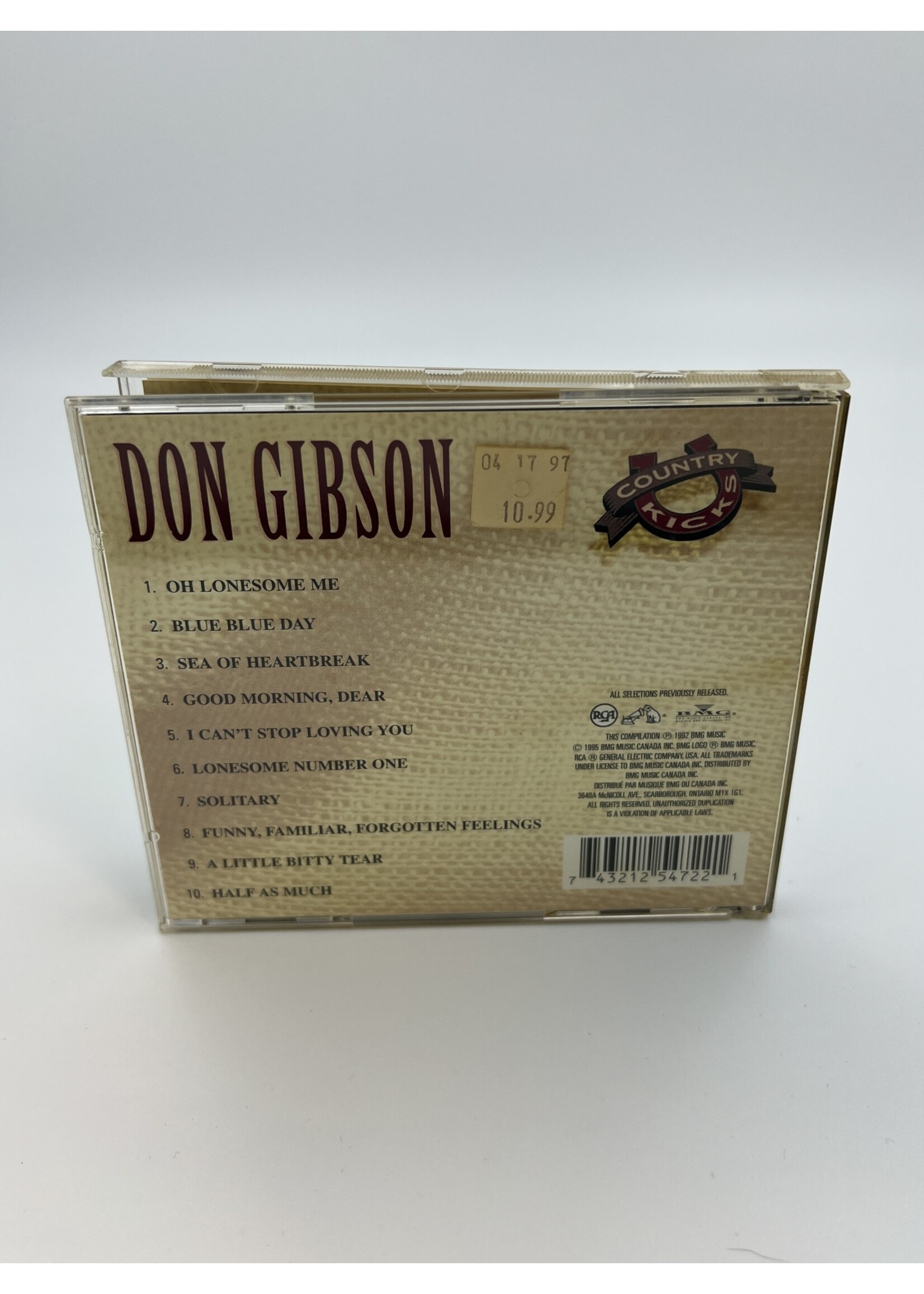 CD Don Gibson Country Kicks CD