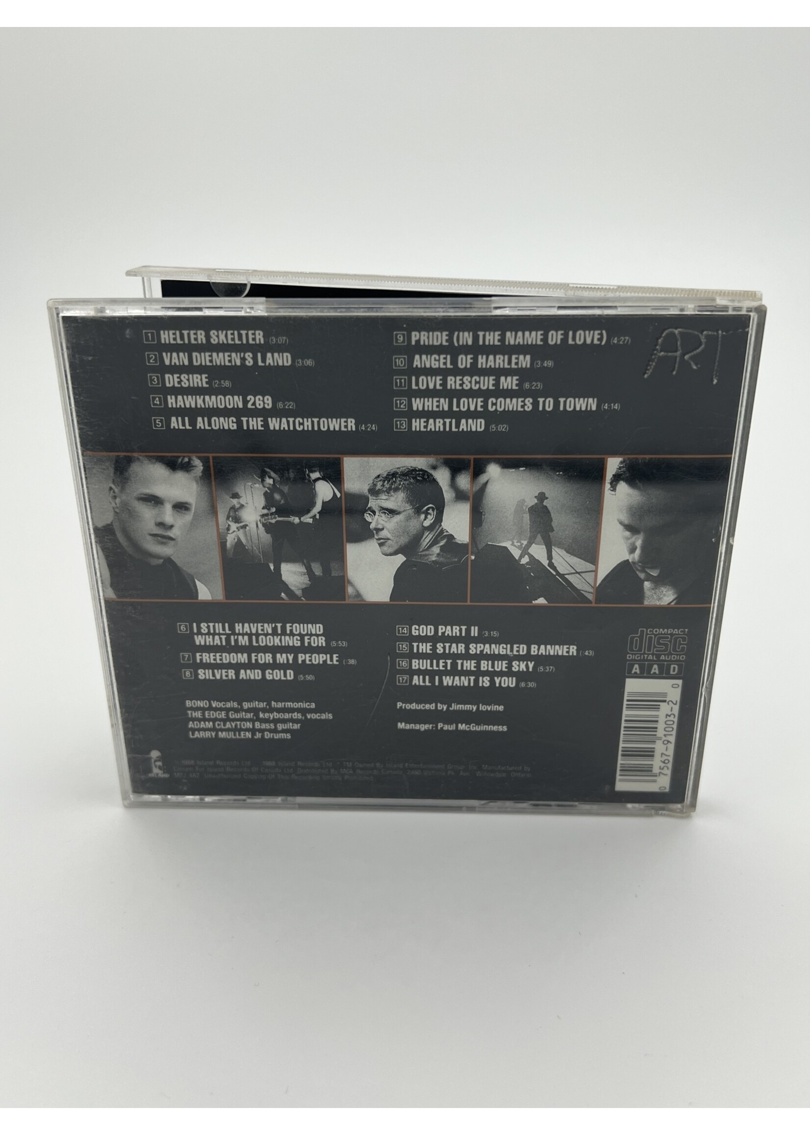 CD U2 Rattle And Hum CD