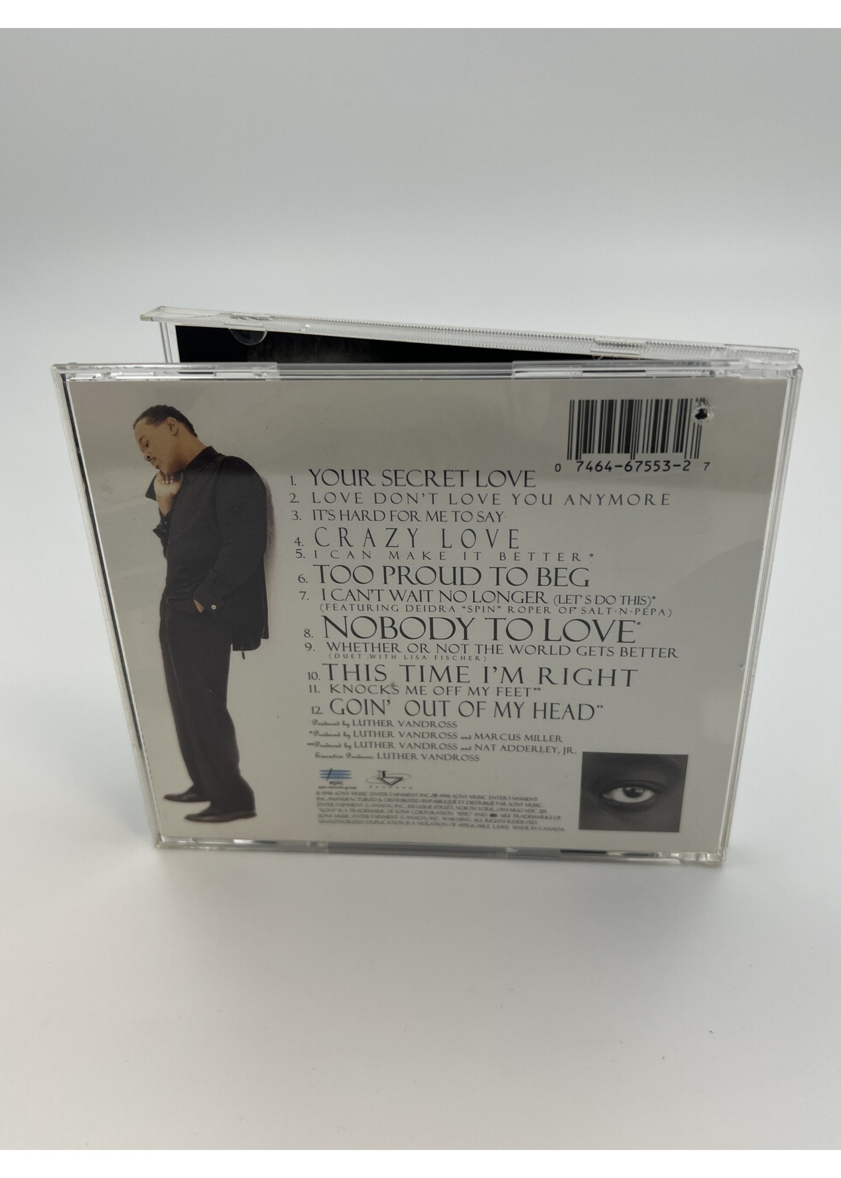 CD Luther Vandross Your Secret Love CD