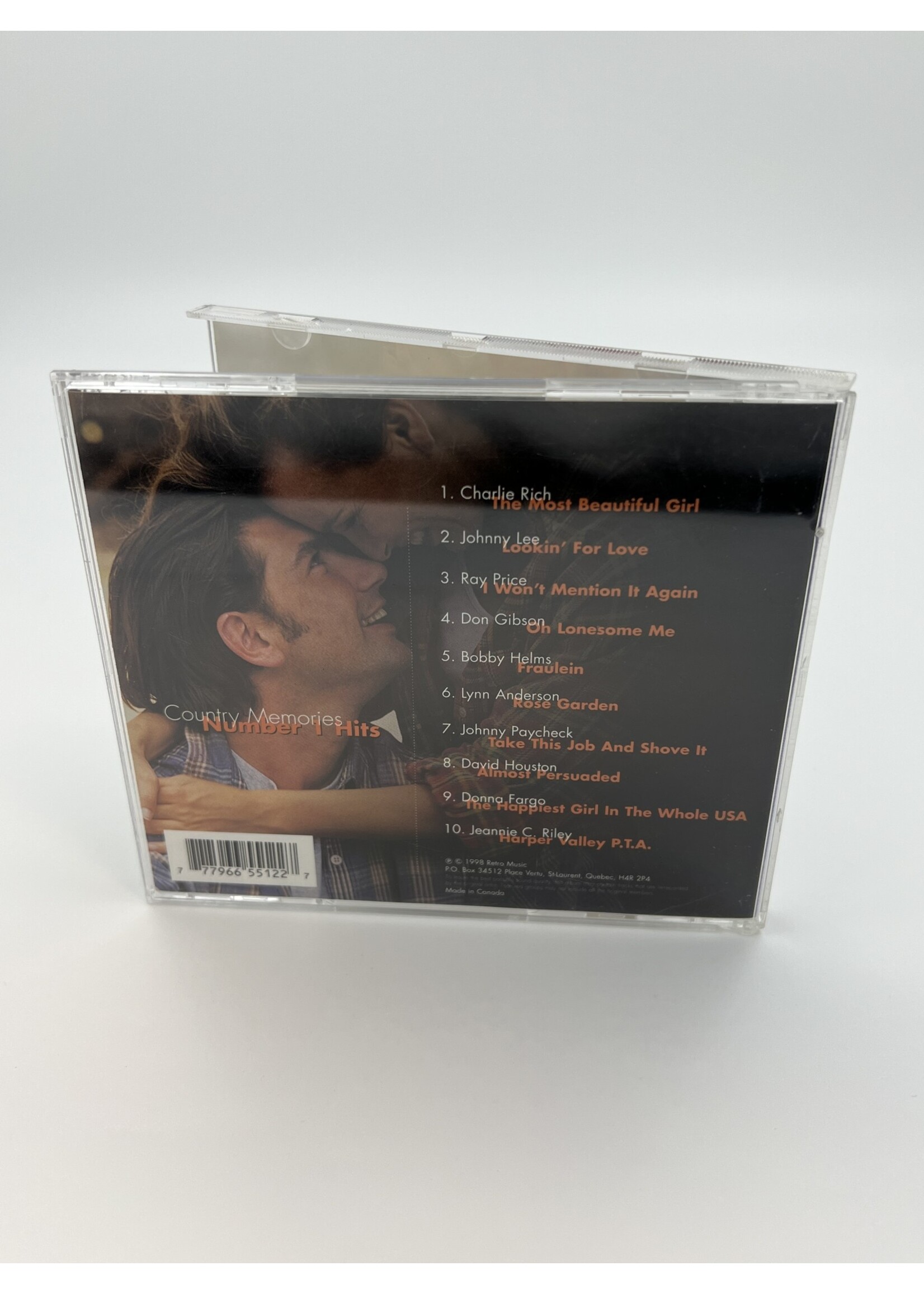 CD Number 1 Hits Country Memories CD