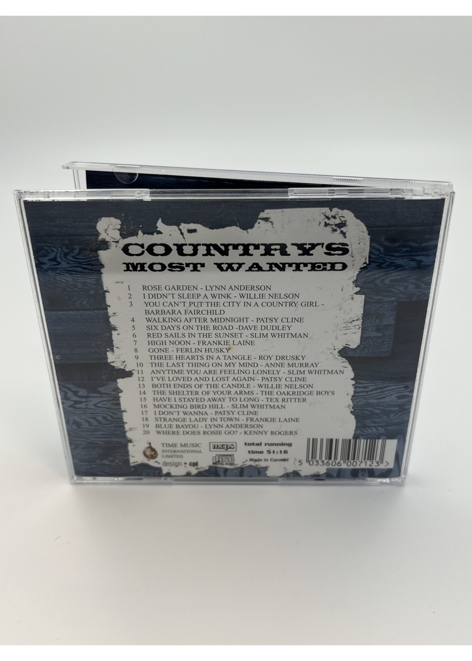 CD Countrys Most Wanted Time Music CD